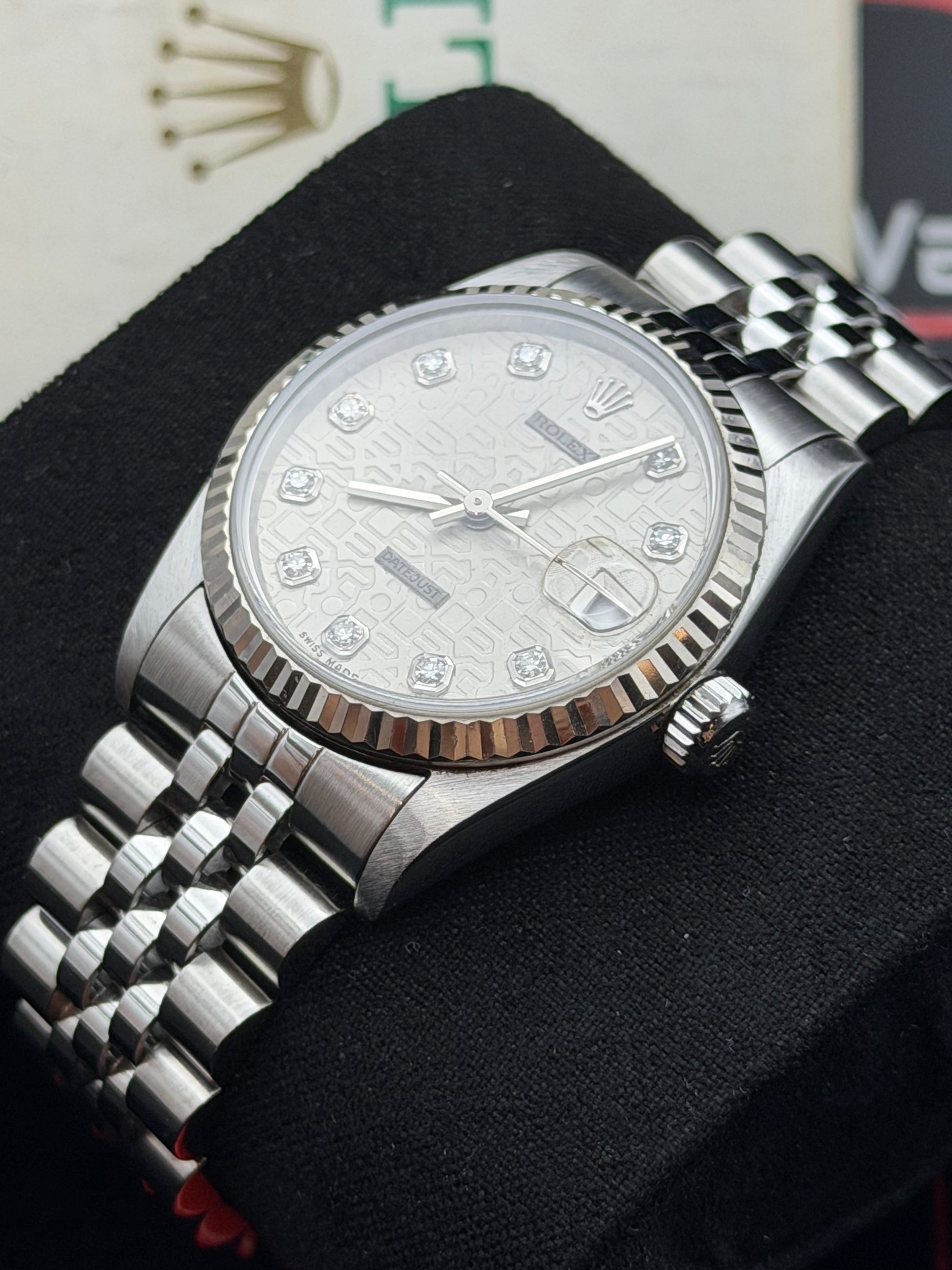 Rolex Datejust 68274 31mm Jubilee del 1998 scritte rolex/brillanti scatola e garanzia!