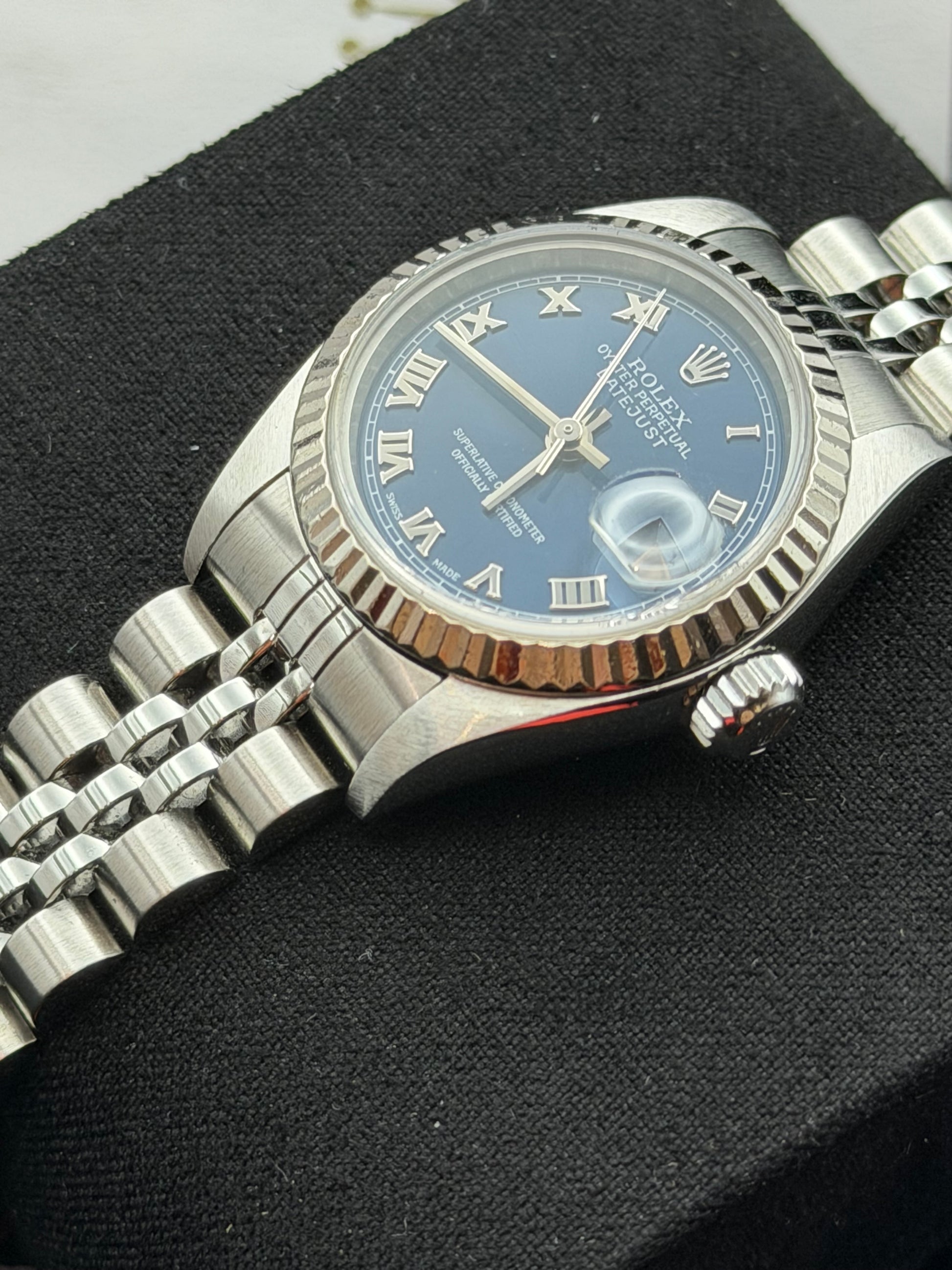 Rolex Datejust 79174 26mm Jubilee del 2004 blu scatola e garanzia!
