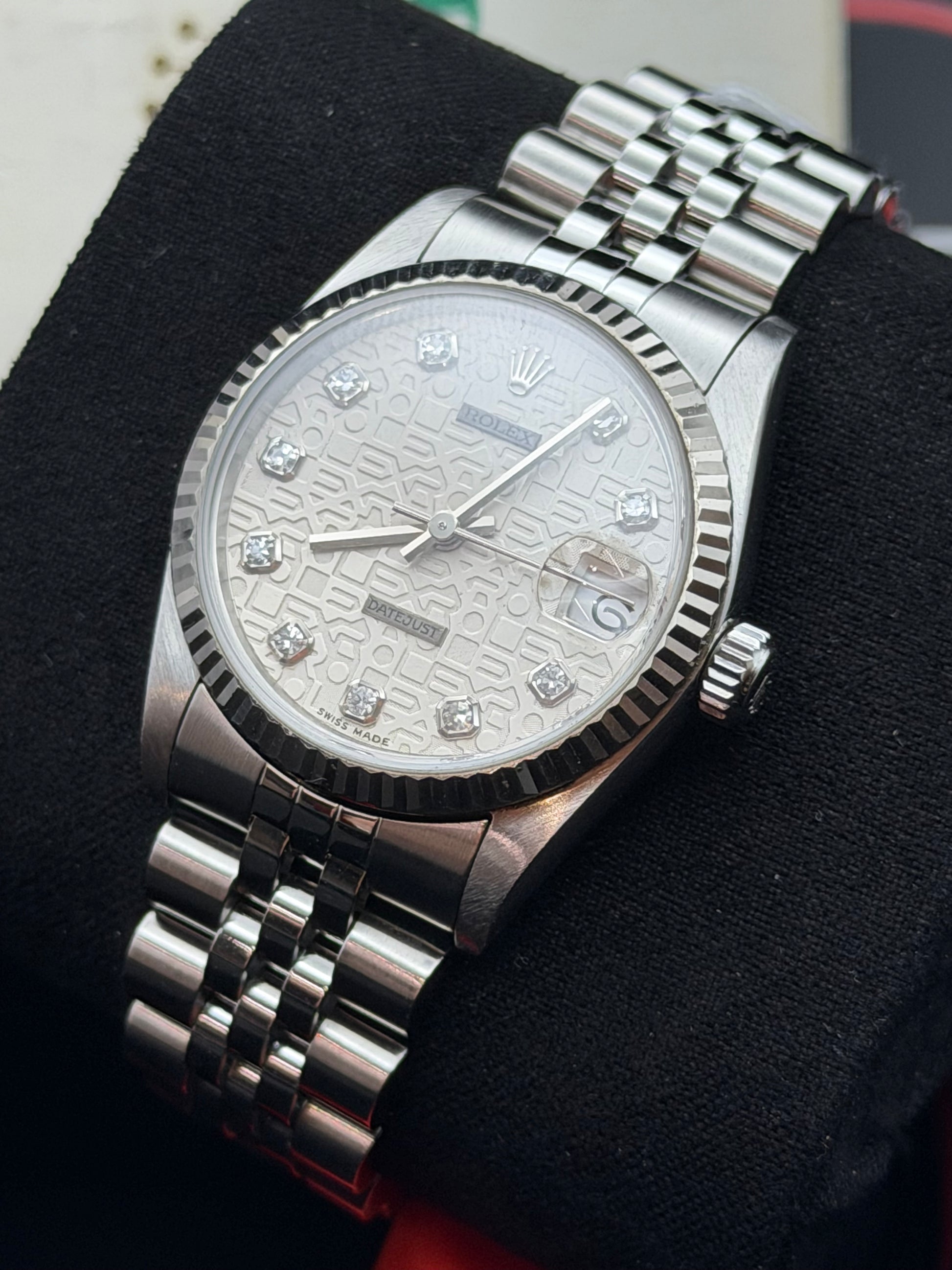 Rolex Datejust 68274 31mm Jubilee del 1998 scritte rolex/brillanti scatola e garanzia!