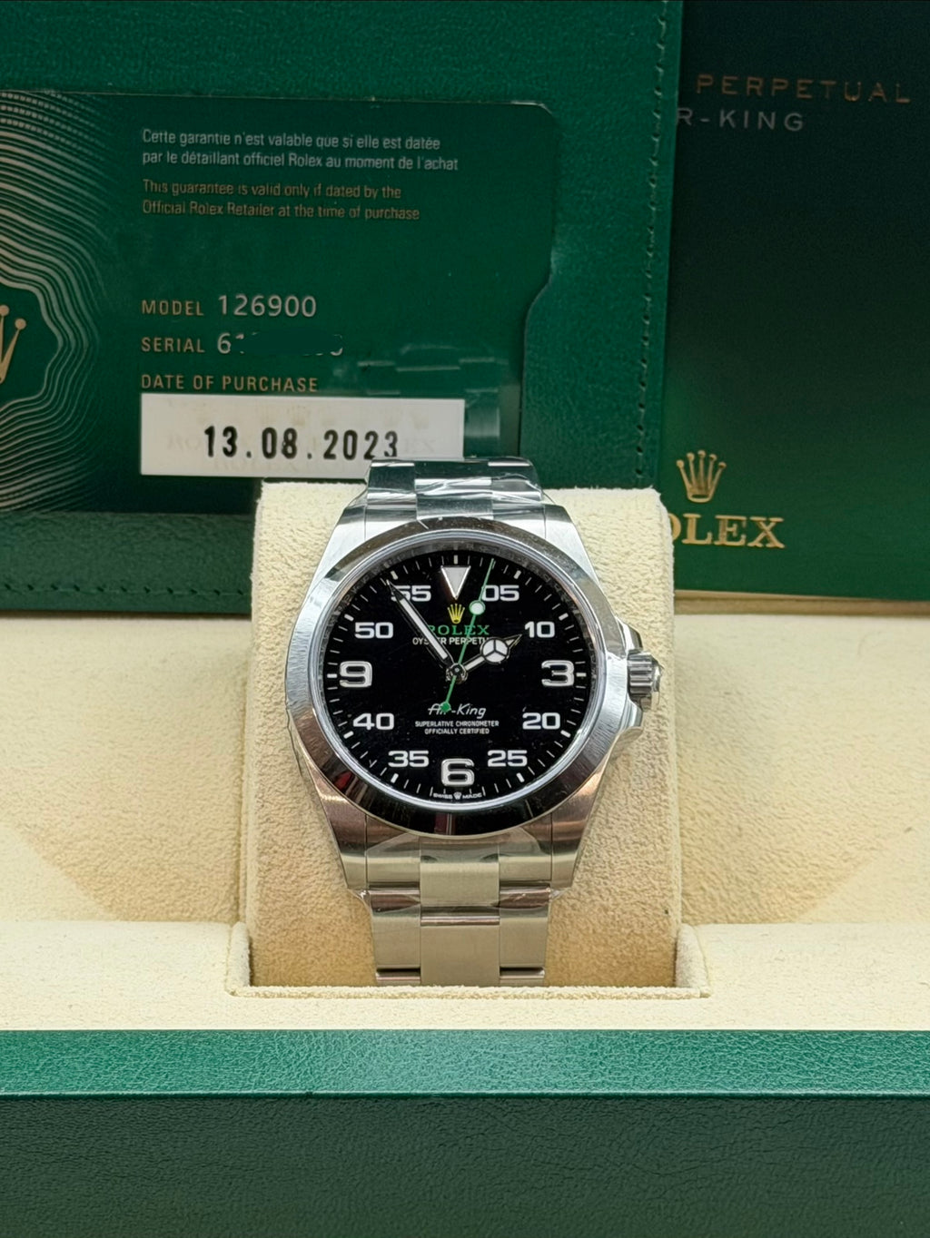 Rolex Air-King Ref. 126900 – Acciaio – Full Set