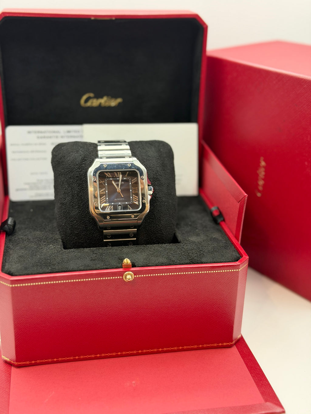 Cartier Santos Ref. WSSA0030 – Acciaio – Quadrante Blu – Full Set