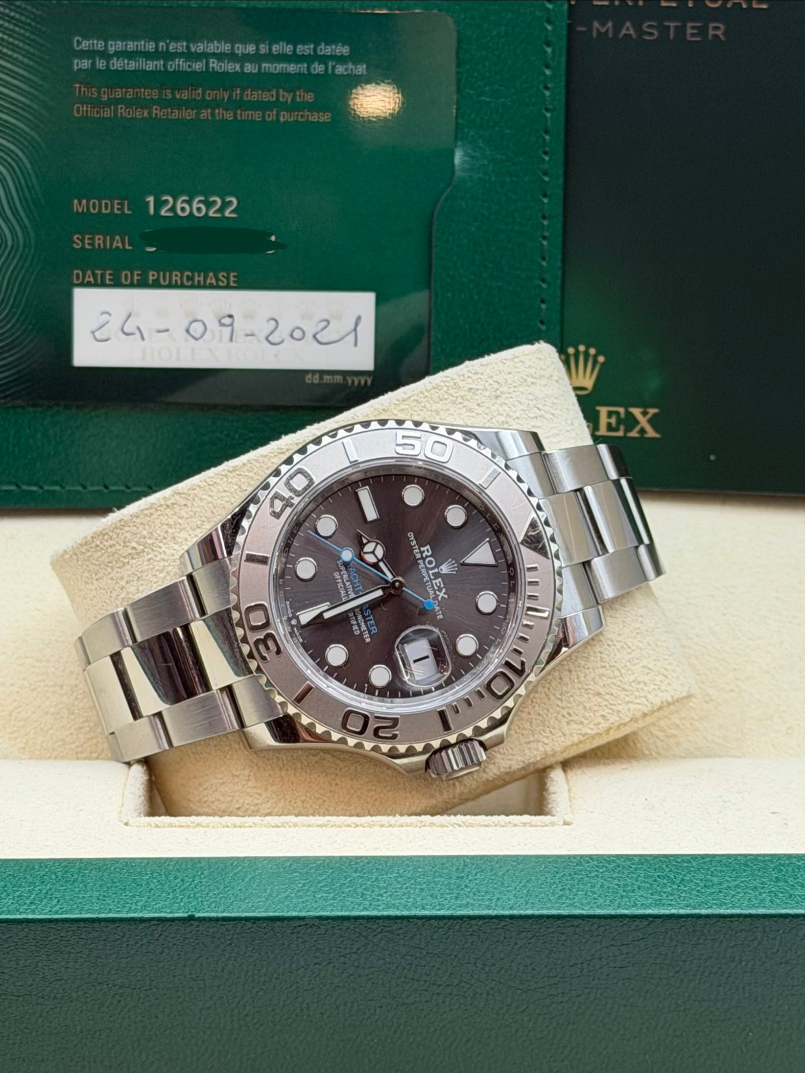 Rolex Yacht-Master 40 Ref. 126622 – Acciaio & Platino – Full Set