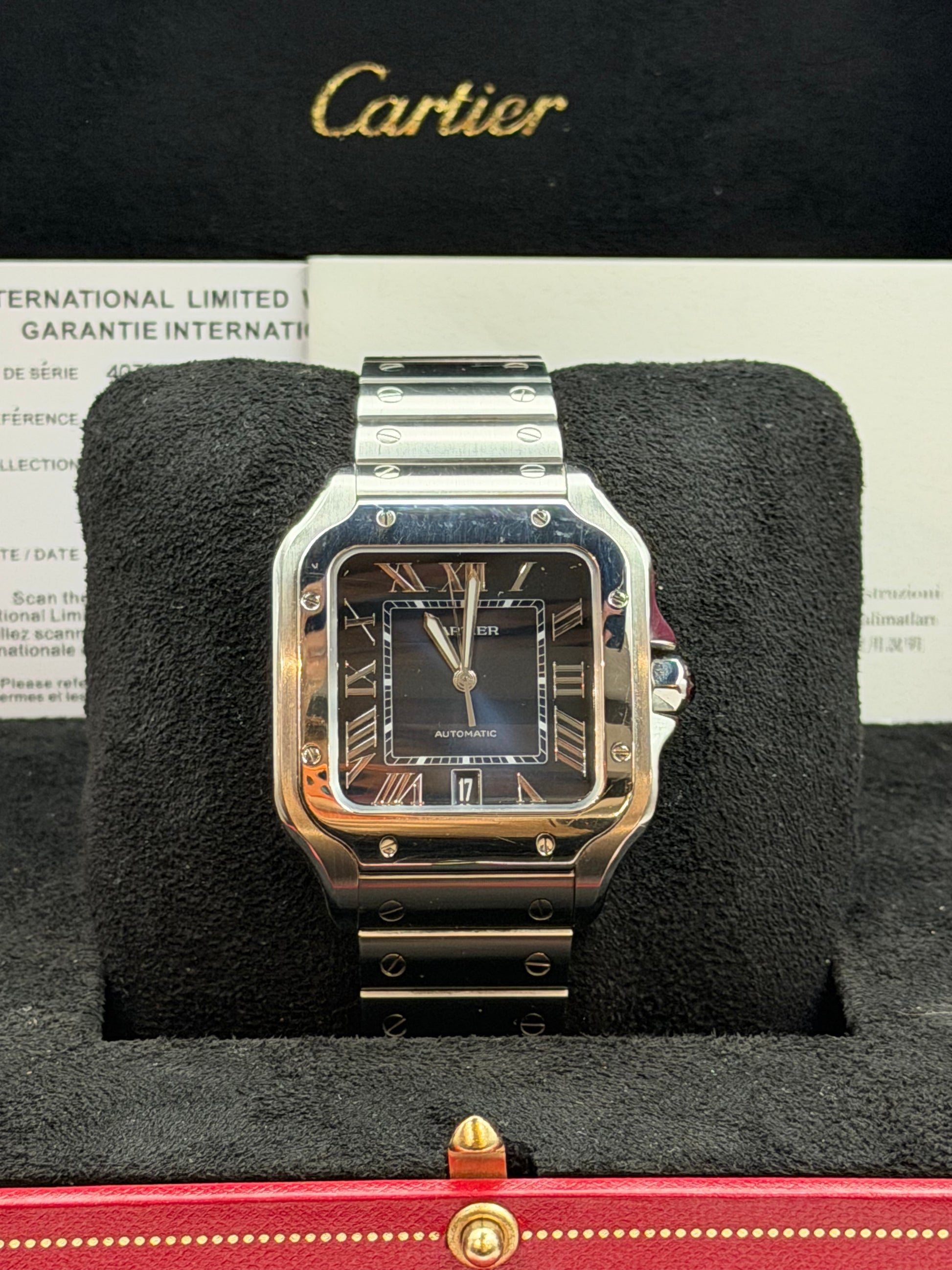 Cartier Santos Ref. WSSA0030 – Acciaio – Quadrante Blu – Full Set