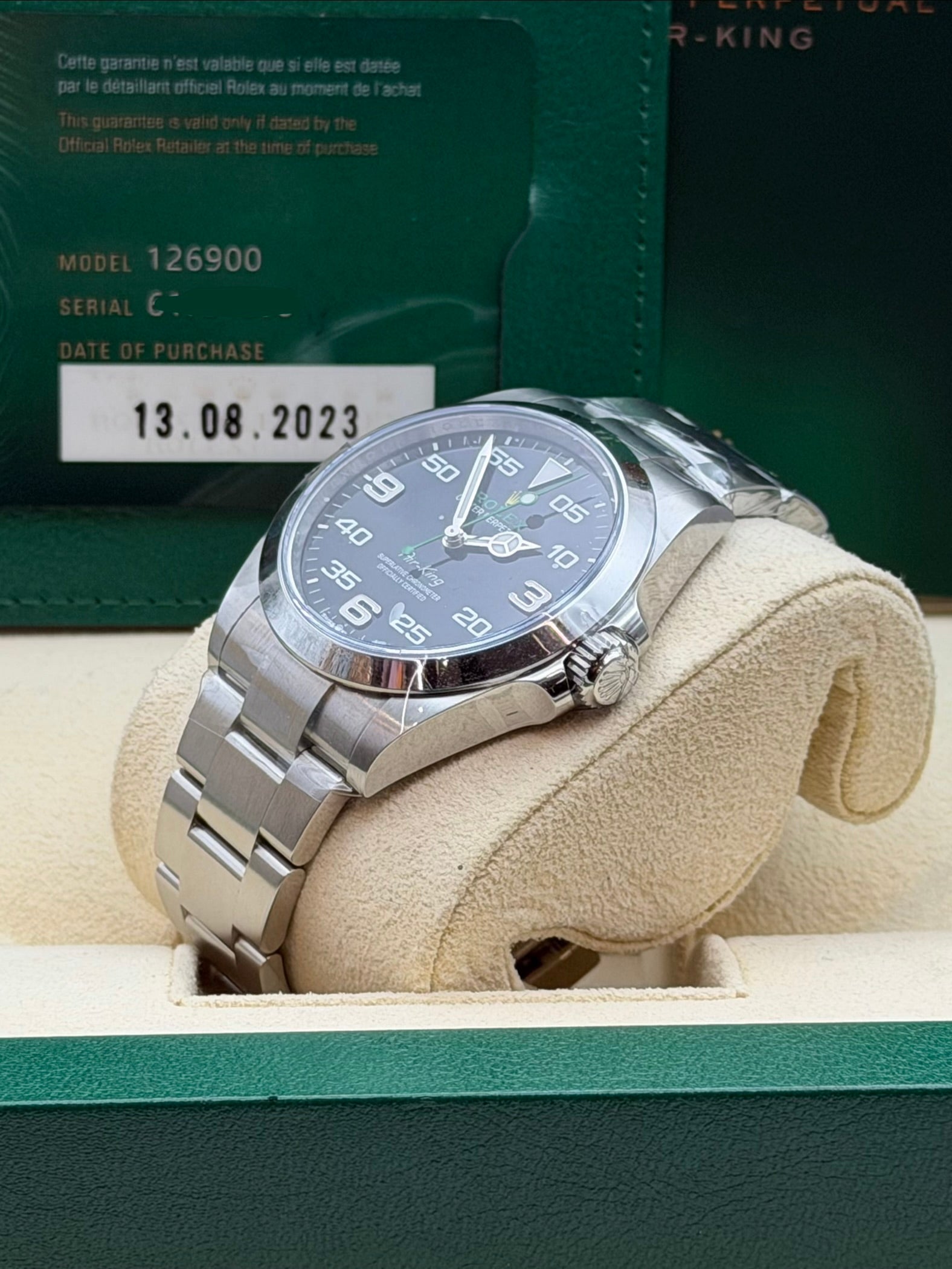 Rolex Air-King Ref. 126900 – Acciaio – Full Set