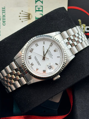 Rolex Datejust 36 ref. 16234 – Quadrante Bianco con Indici Romani
