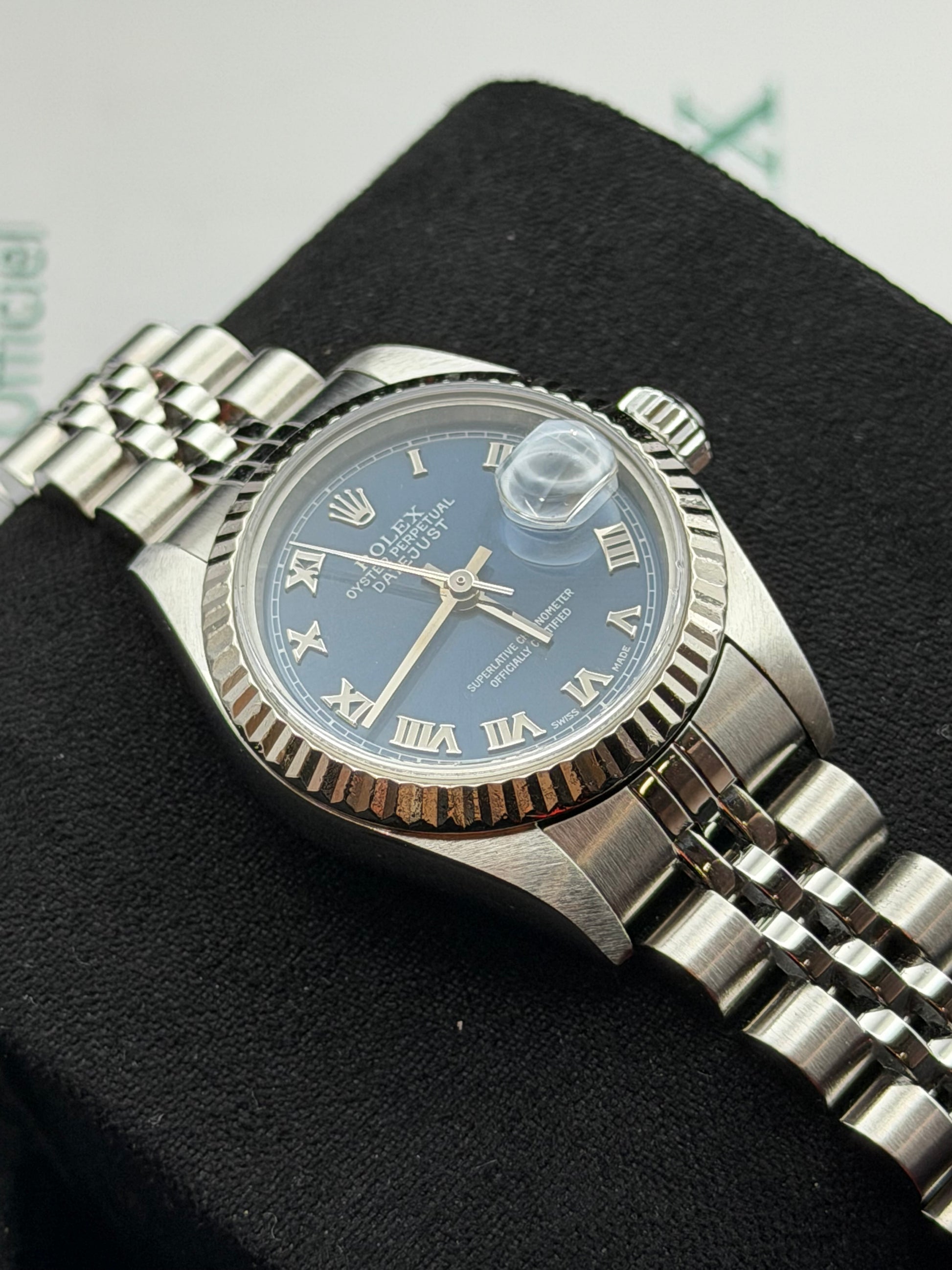 Rolex Datejust 79174 26mm Jubilee del 2004 blu scatola e garanzia!