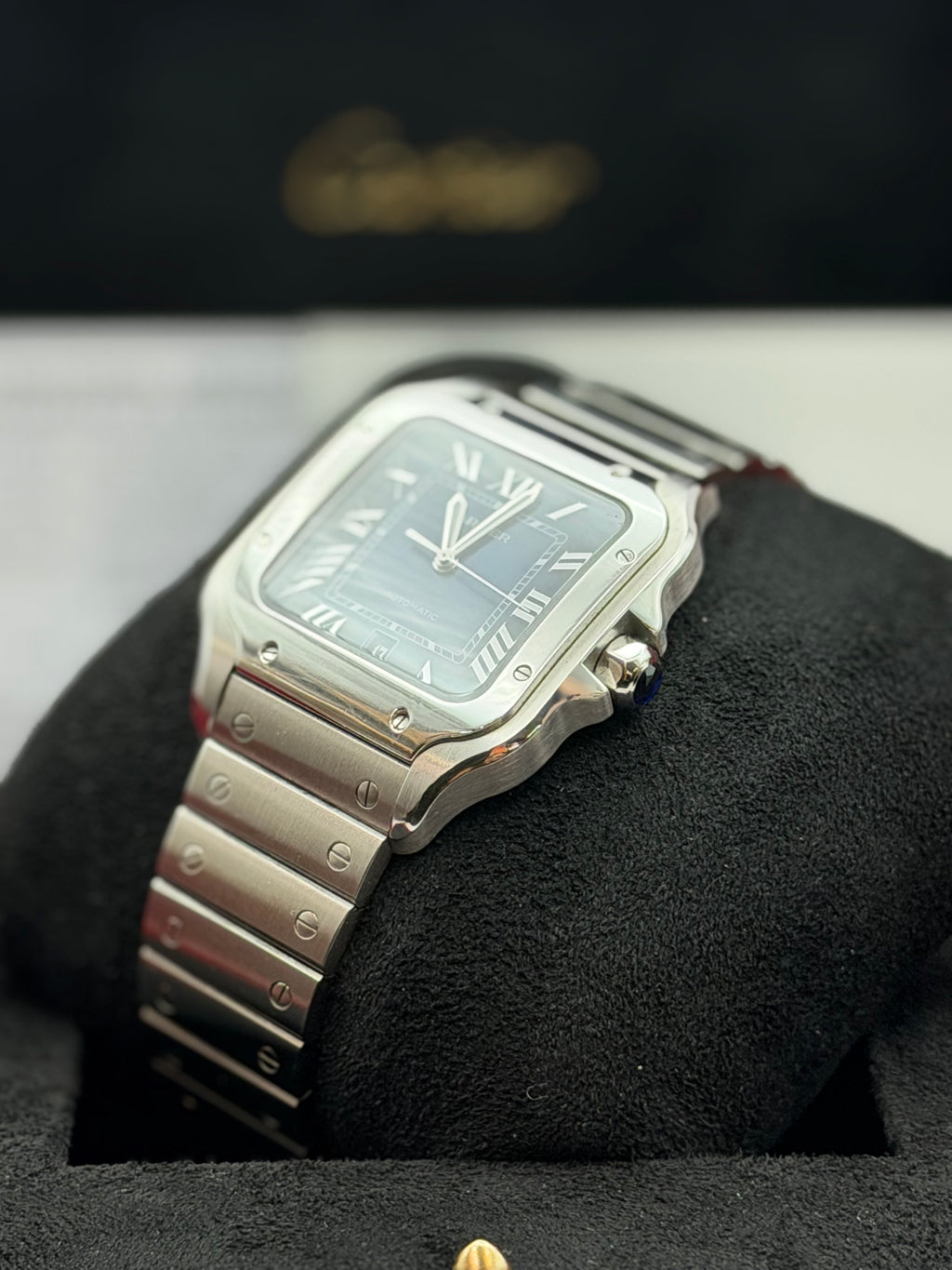 Cartier Santos Ref. WSSA0030 – Acciaio – Quadrante Blu – Full Set
