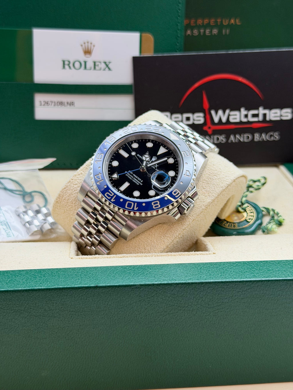 Rolex GMT-Master II 126710BLNR “Batman” – 2020 – Full Set – Mai Lucidato – Pari al Nuovo