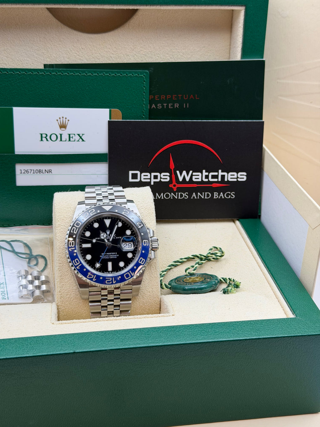 Rolex GMT-Master II 126710BLNR “Batman” – 2020 – Full Set – Mai Lucidato – Pari al Nuovo