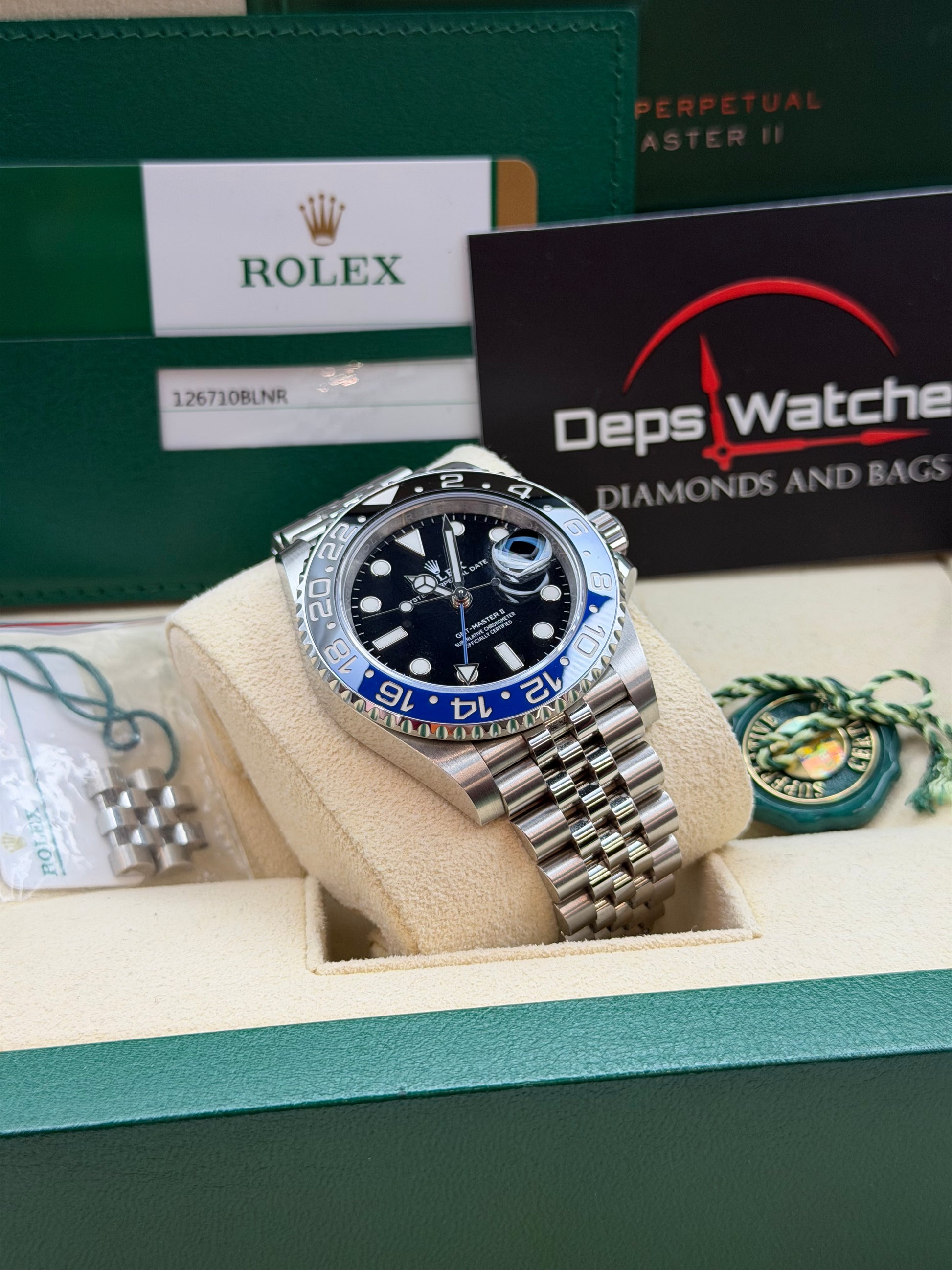 Rolex GMT-Master II 126710BLNR “Batman” – 2020 – Full Set – Mai Lucidato – Pari al Nuovo