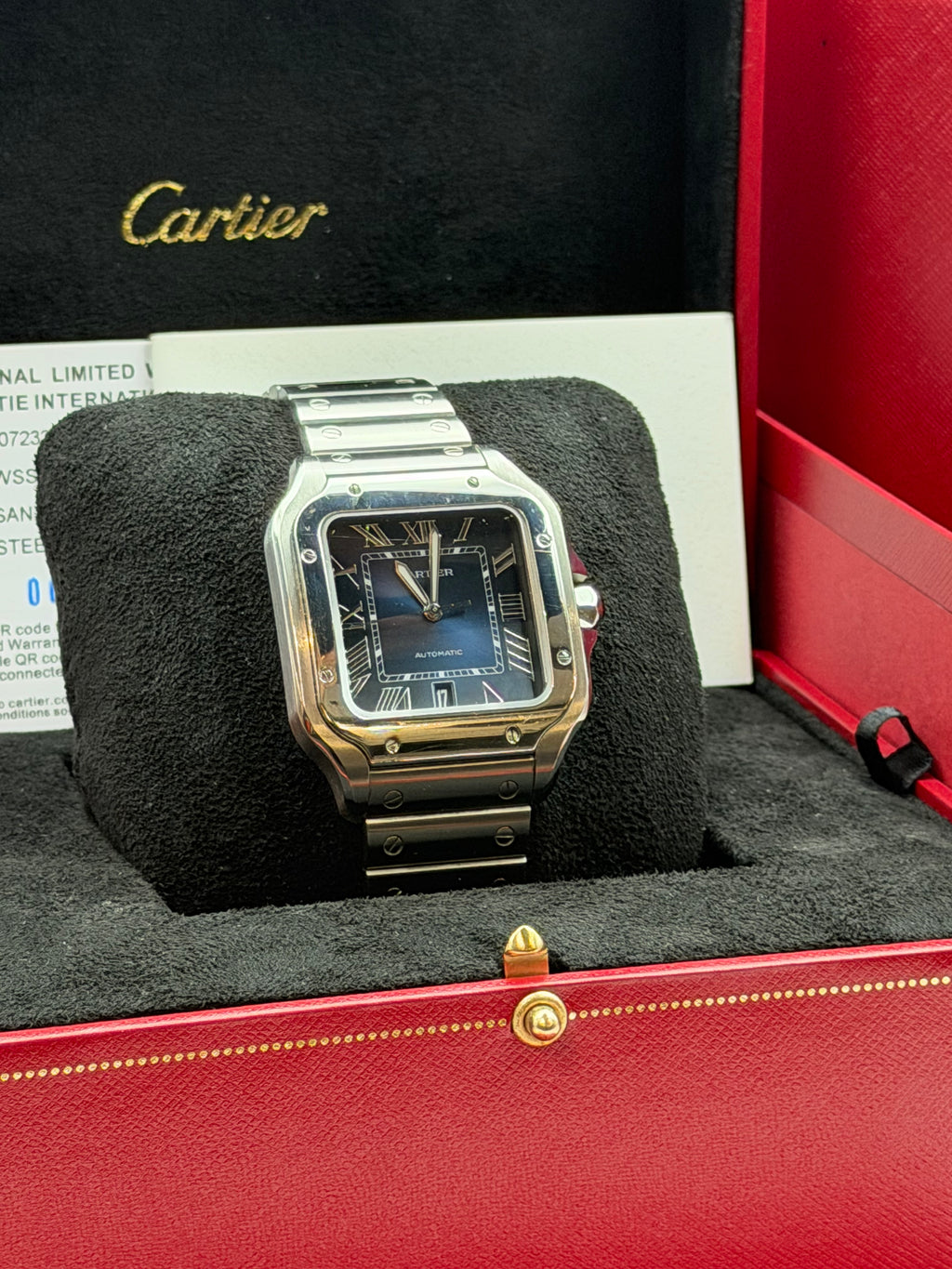 Cartier Santos Ref. WSSA0030 – Acciaio – Quadrante Blu – Full Set