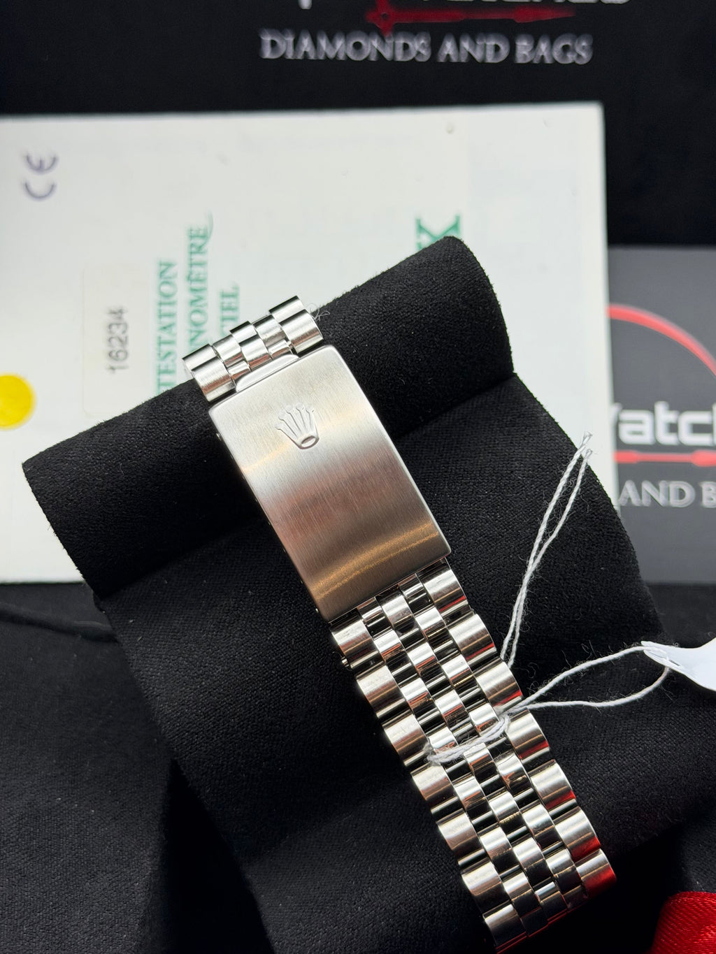Rolex Datejust 16234 del 1998 quadrante NERO indici brillanti scatola e garanzia!