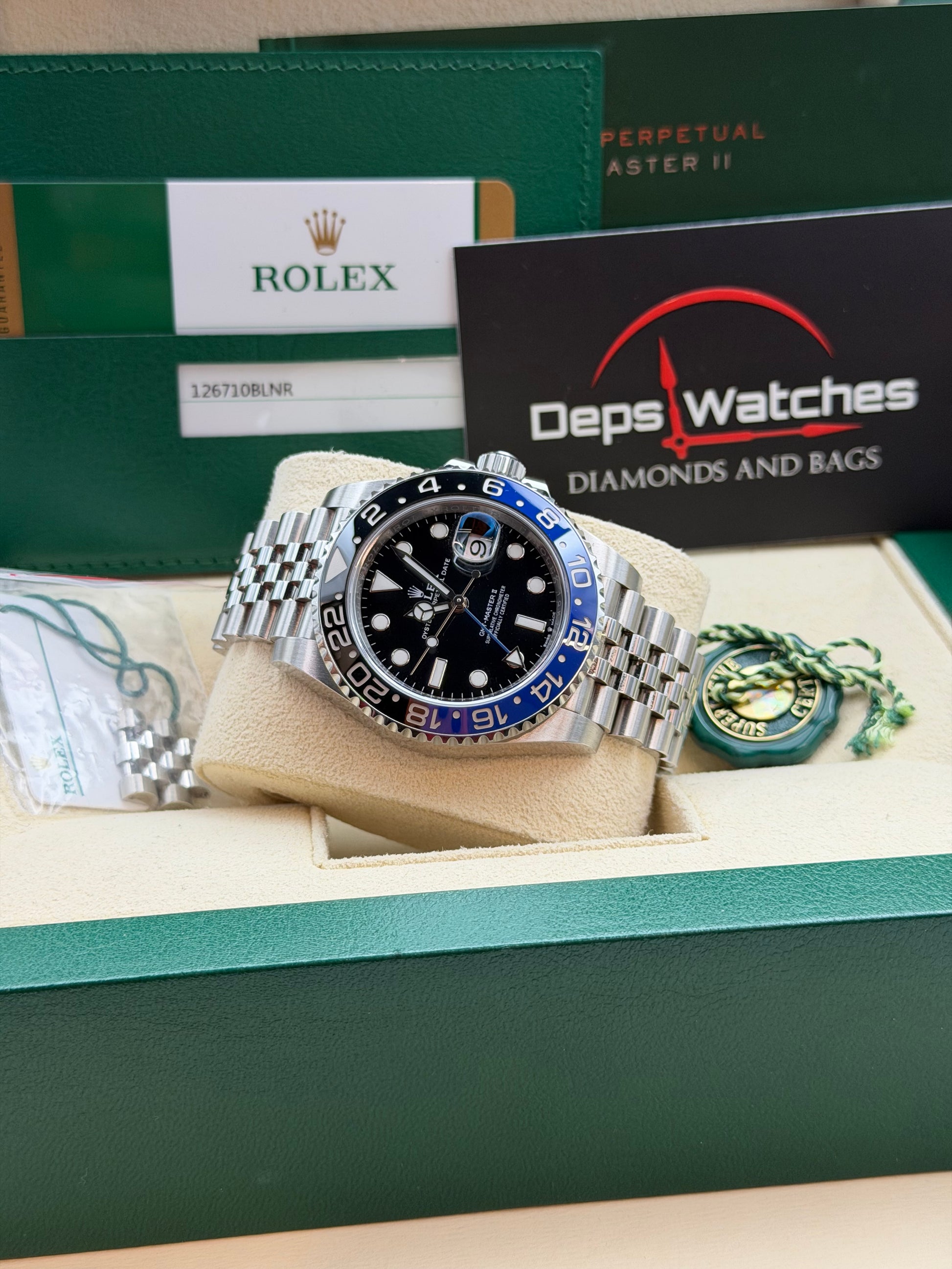 Rolex GMT-Master II 126710BLNR “Batman” – 2020 – Full Set – Mai Lucidato – Pari al Nuovo