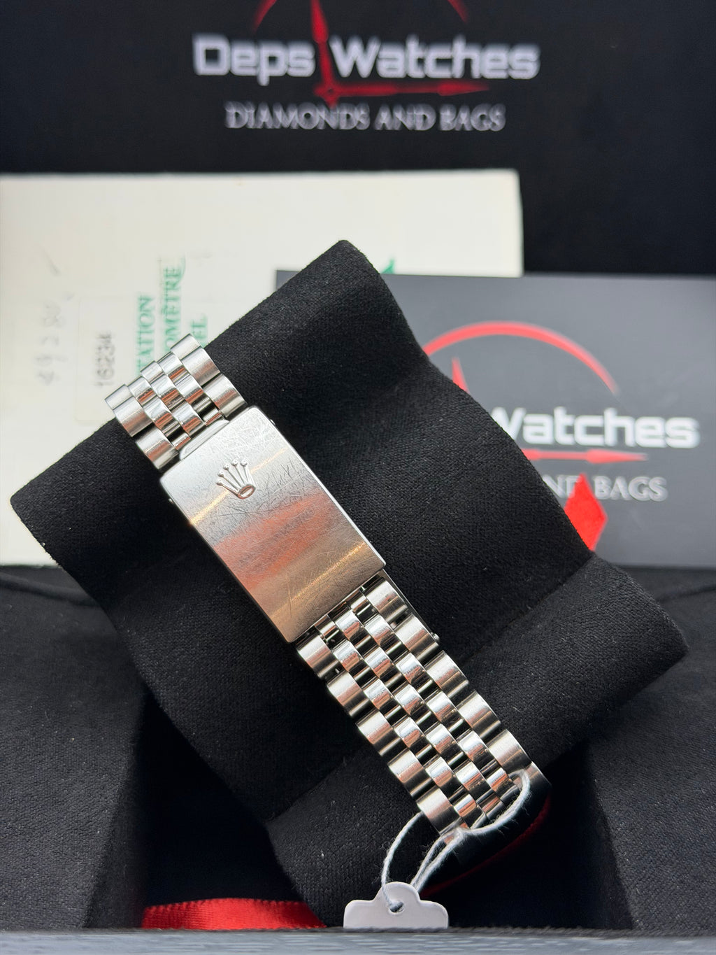 Rolex Datejust 16234 del 1999 quadrante NERO indici romani scatola e garanzia!