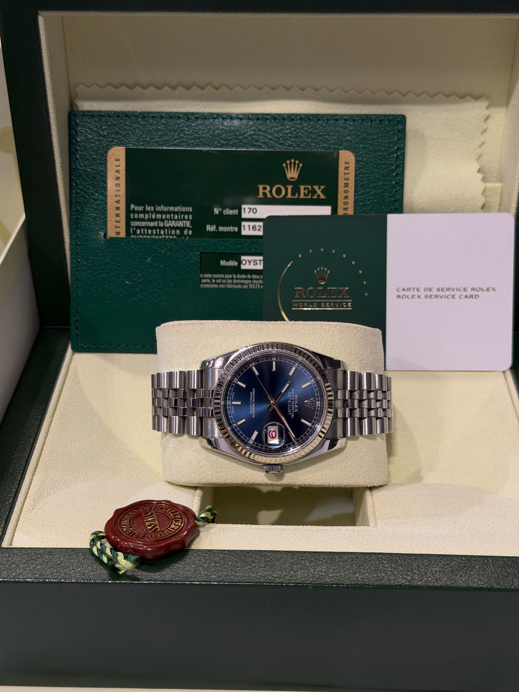 Rolex Datejust 36 Ref. 116234 – Quadrante Blu – Full Set