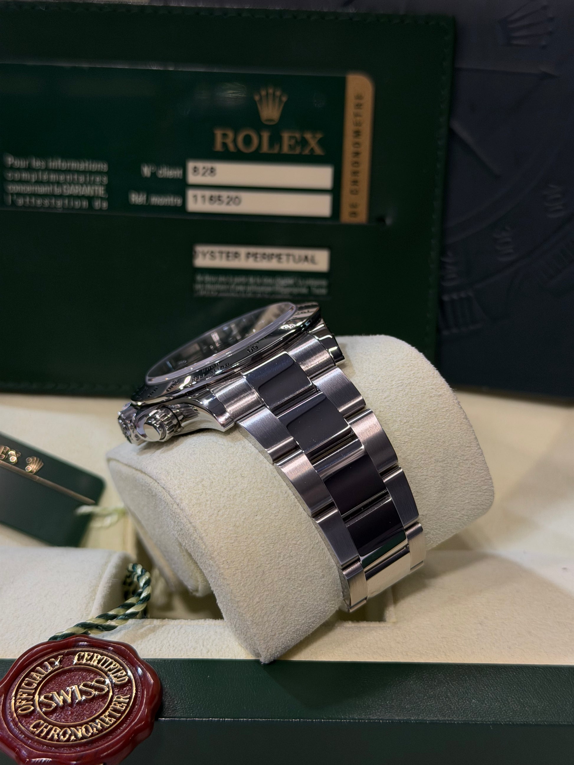 Rolex Daytona 116520 nero del 2012 chiusura lunga Full Set