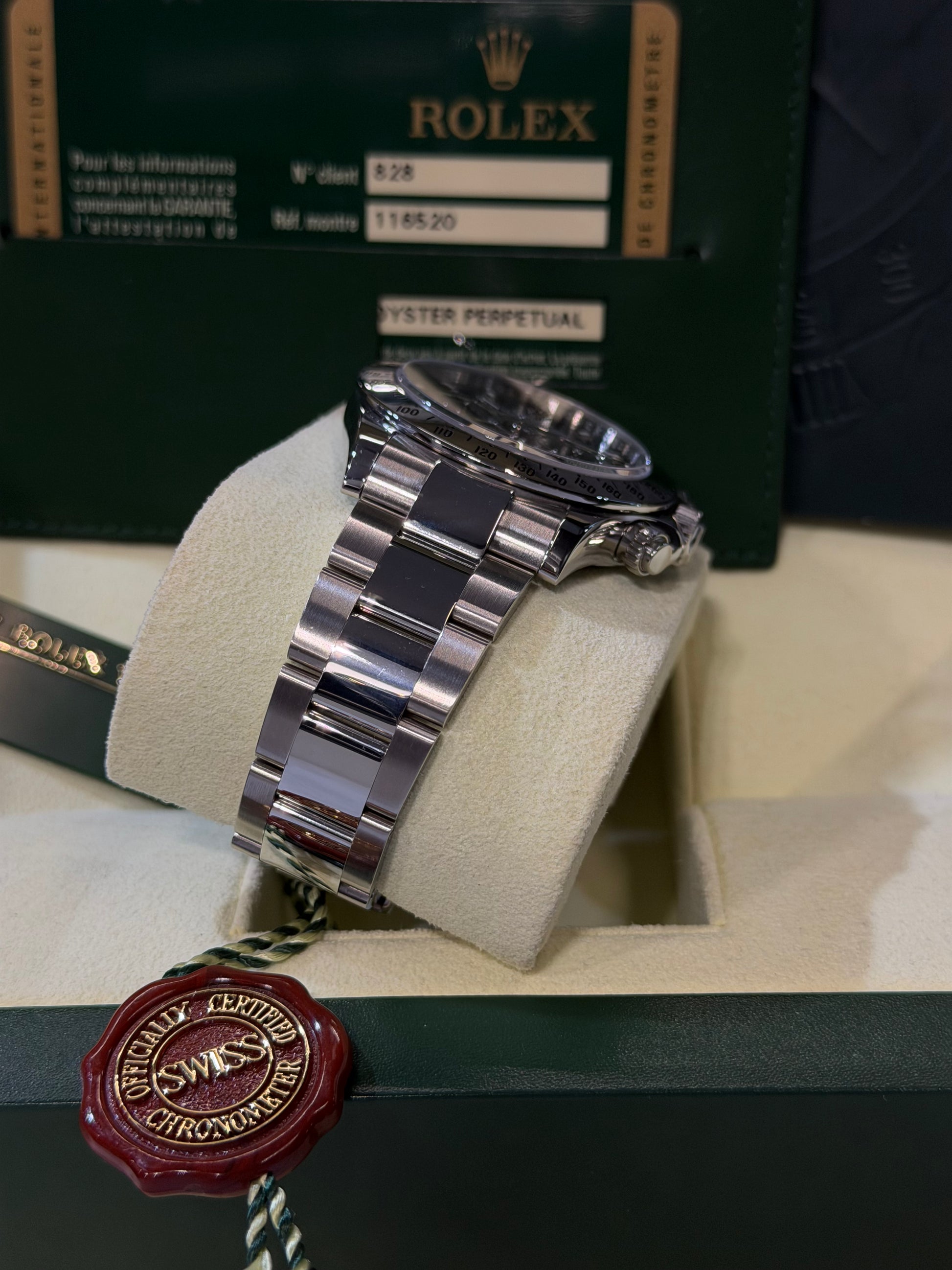 Rolex Daytona 116520 nero del 2012 chiusura lunga Full Set