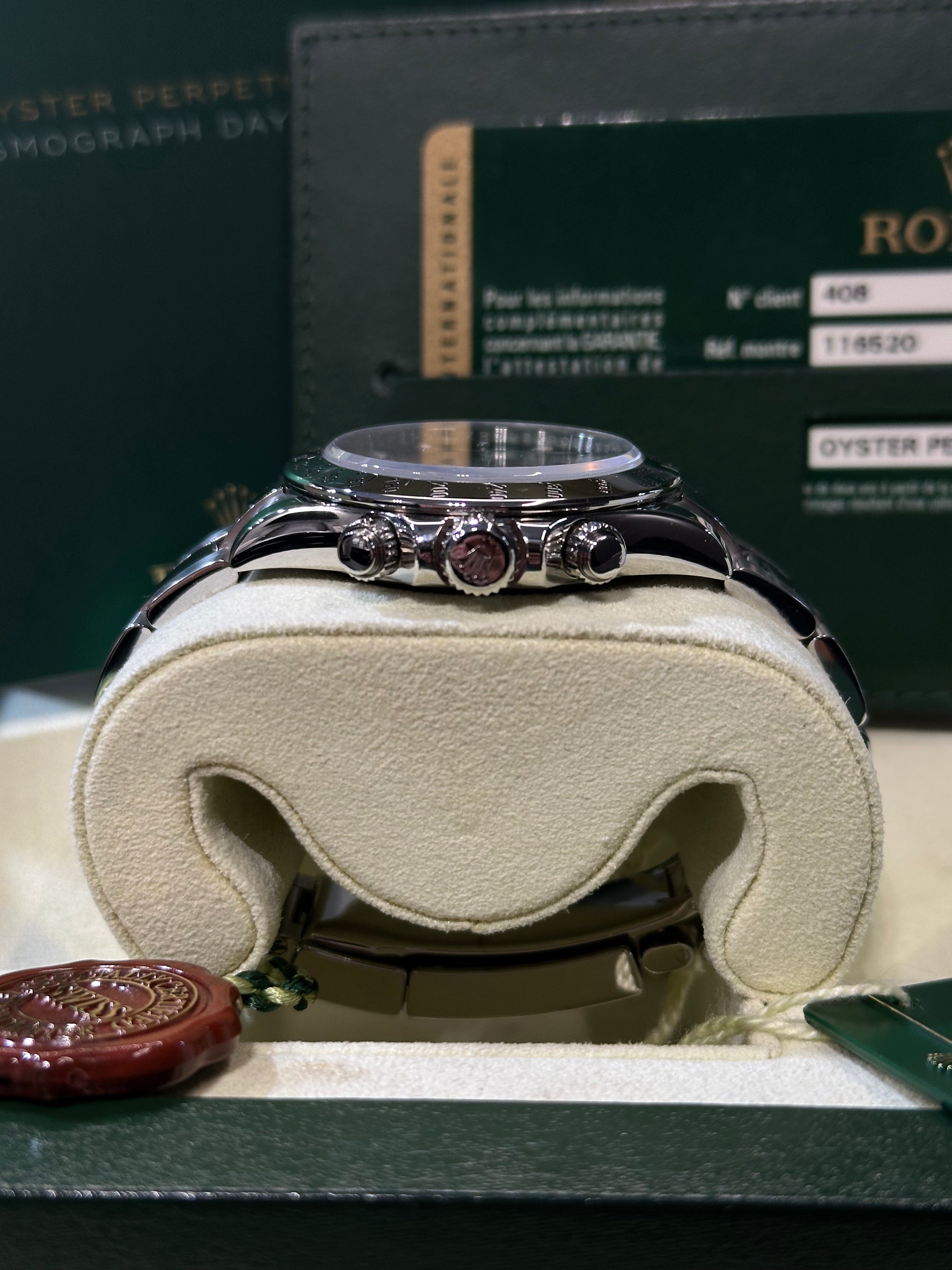 Rolex Daytona 116520 nero del 2011 chiusura lunga Full Set