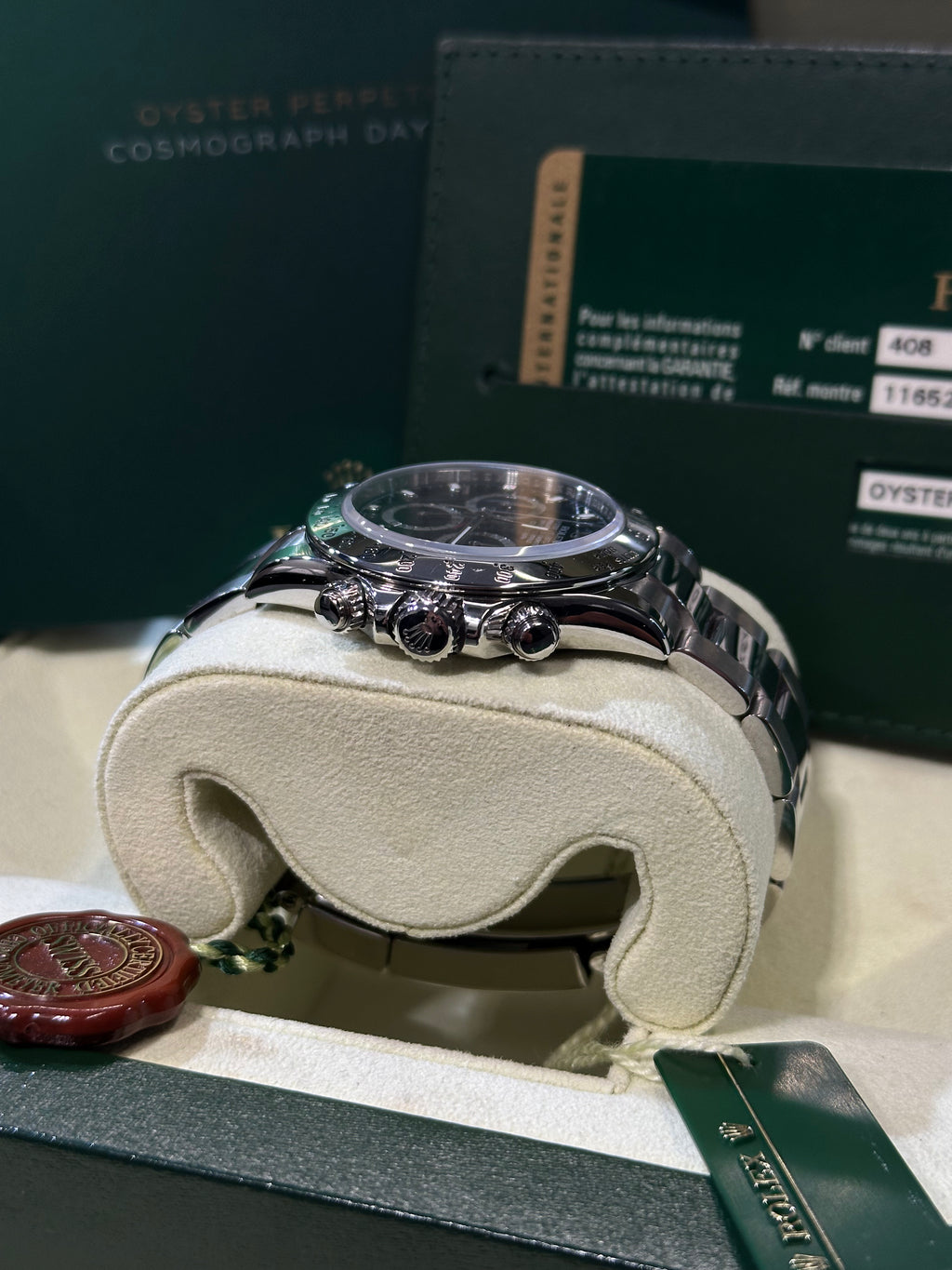 Rolex Daytona 116520 nero del 2011 chiusura lunga Full Set