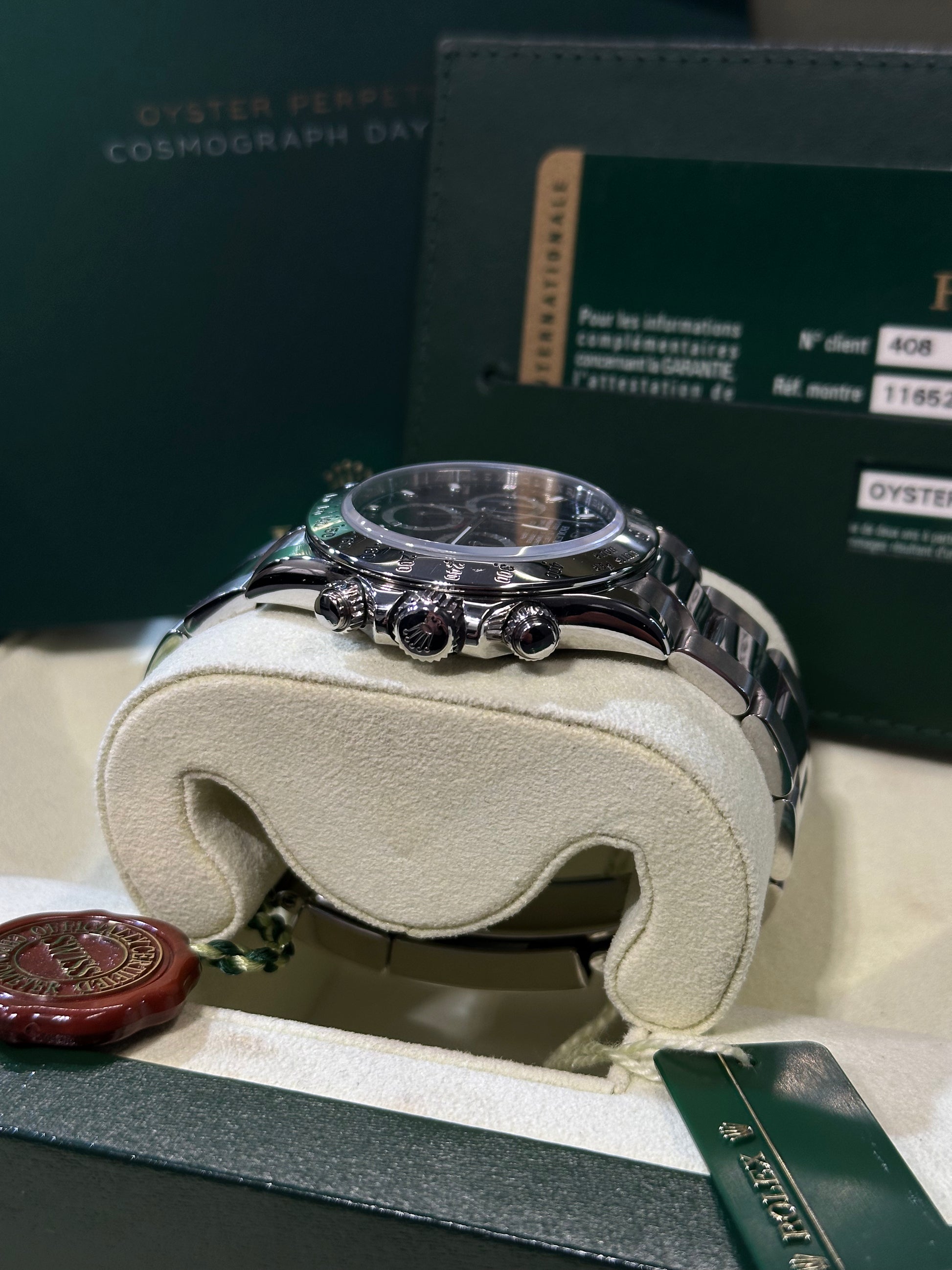 Rolex Daytona 116520 nero del 2011 chiusura lunga Full Set