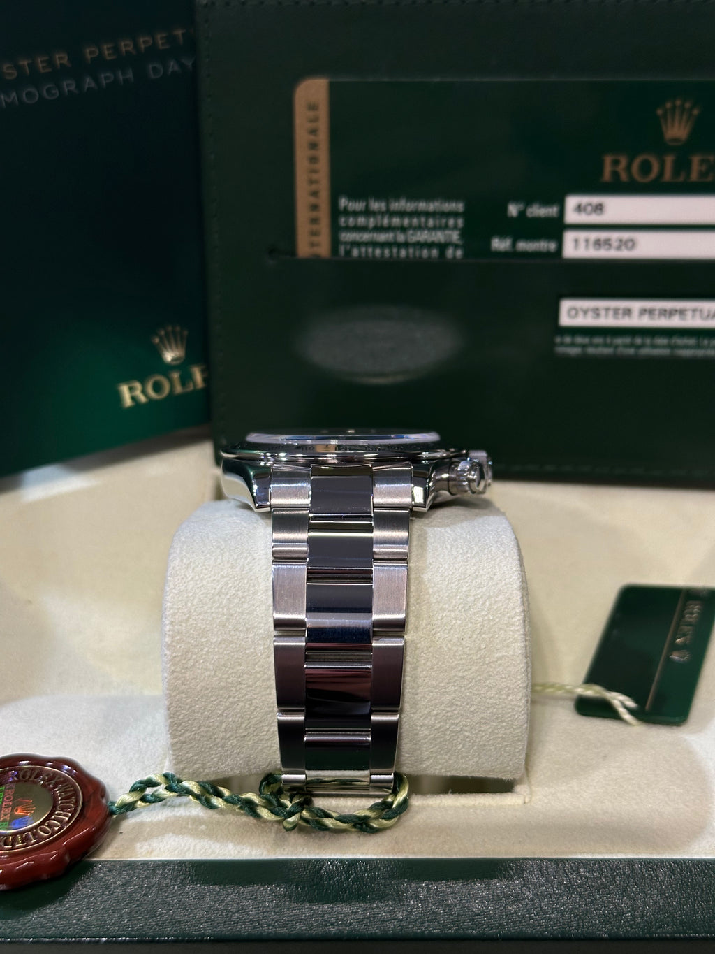 Rolex Daytona 116520 nero del 2011 chiusura lunga Full Set
