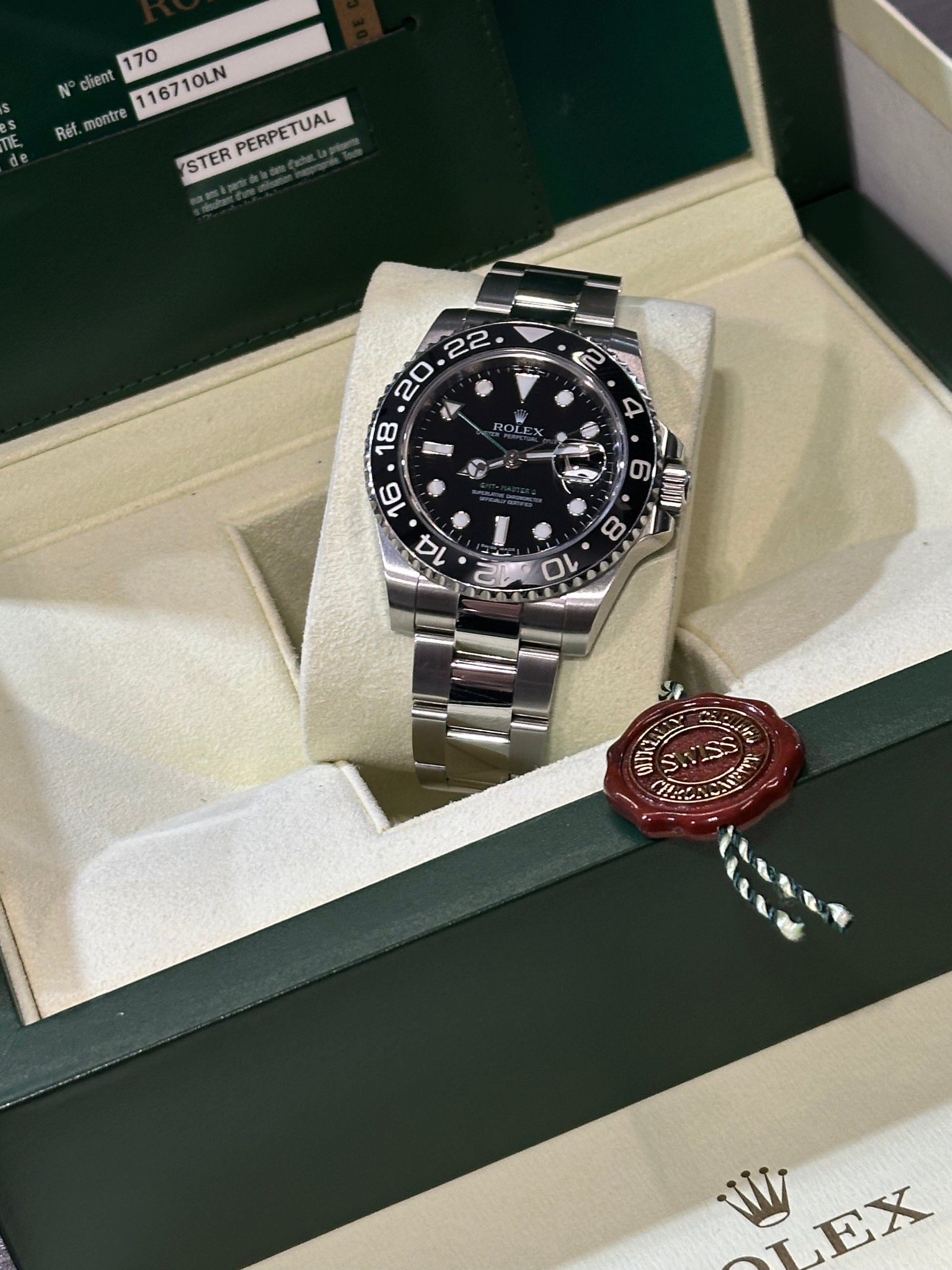 Rolex GMT-Master II 116710LN del 2009 SCATOLA e GARANZIA