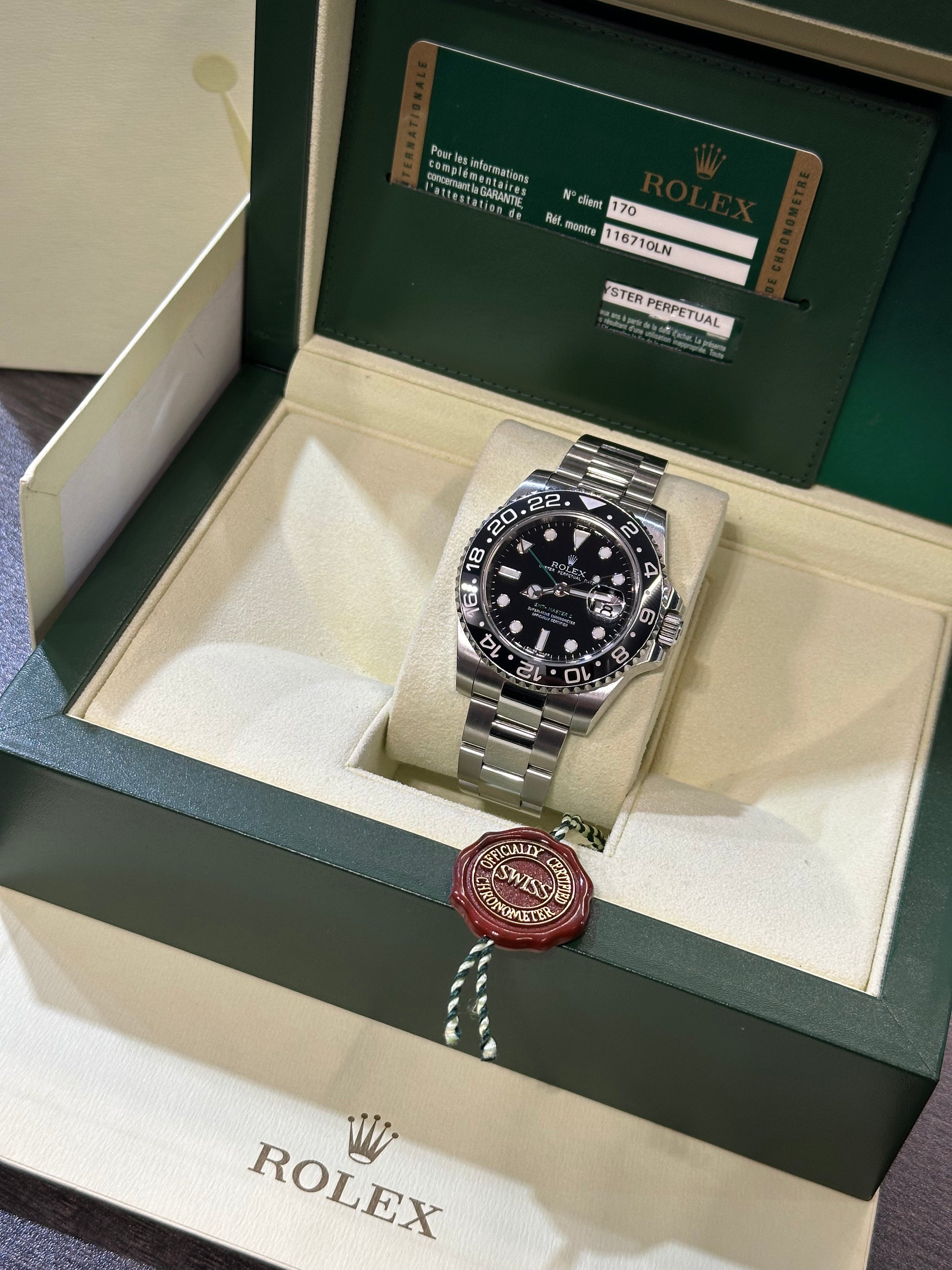 Rolex GMT-Master II 116710LN del 2009 SCATOLA e GARANZIA