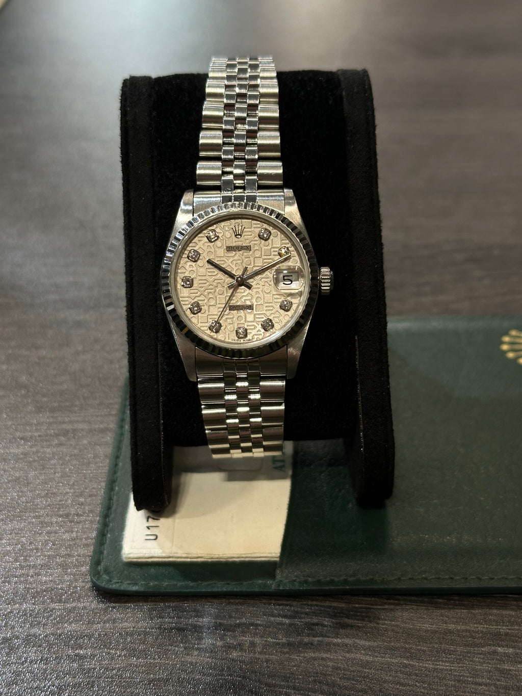 Rolex Datejust 68274 31mm Jubilee del 1998 scritte rolex/brillanti scatola e garanzia!