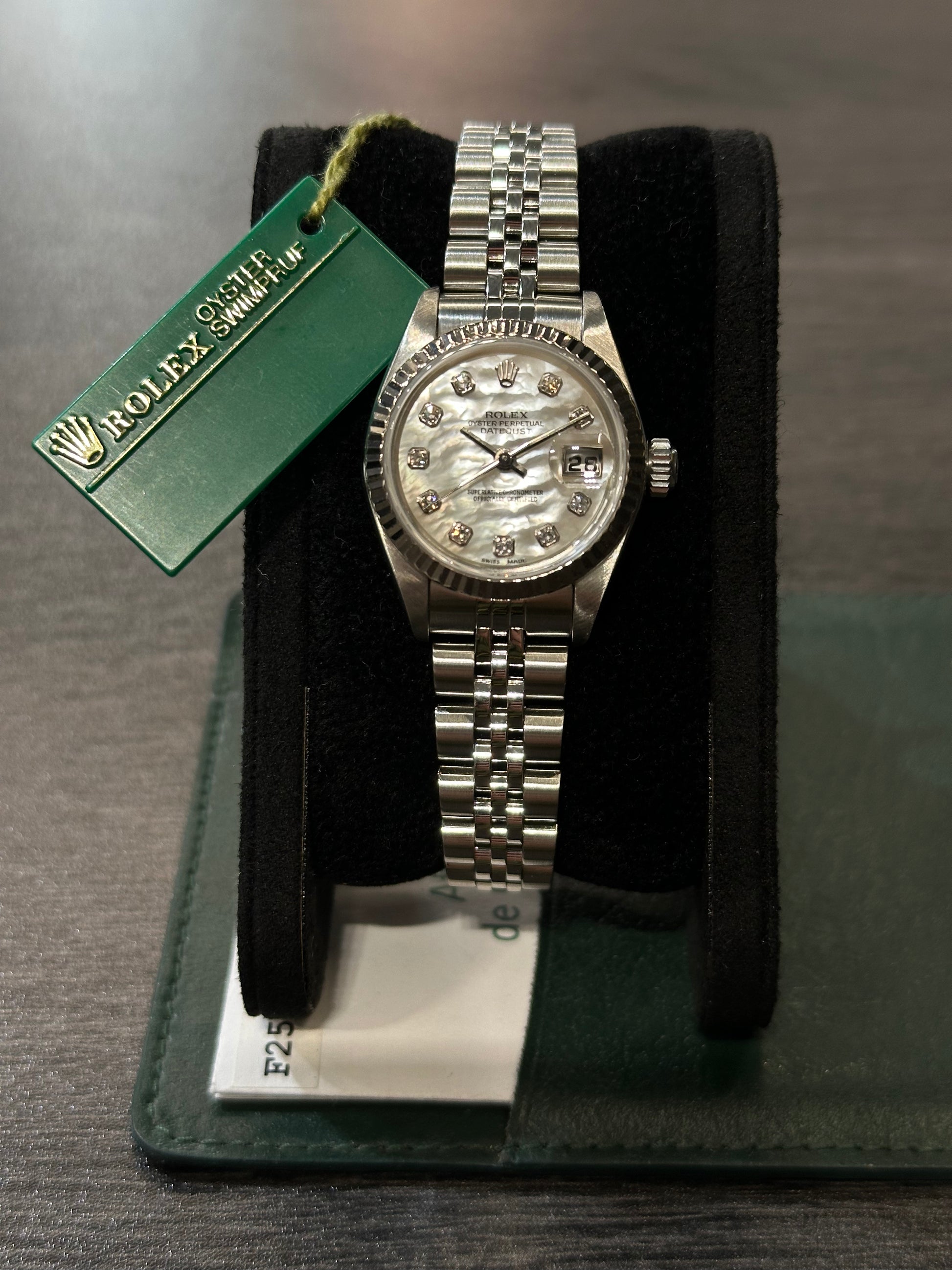 Rolex Datejust 79174 26mm Jubilee del 2004 madreperla/brillanti scatola e garanzia!