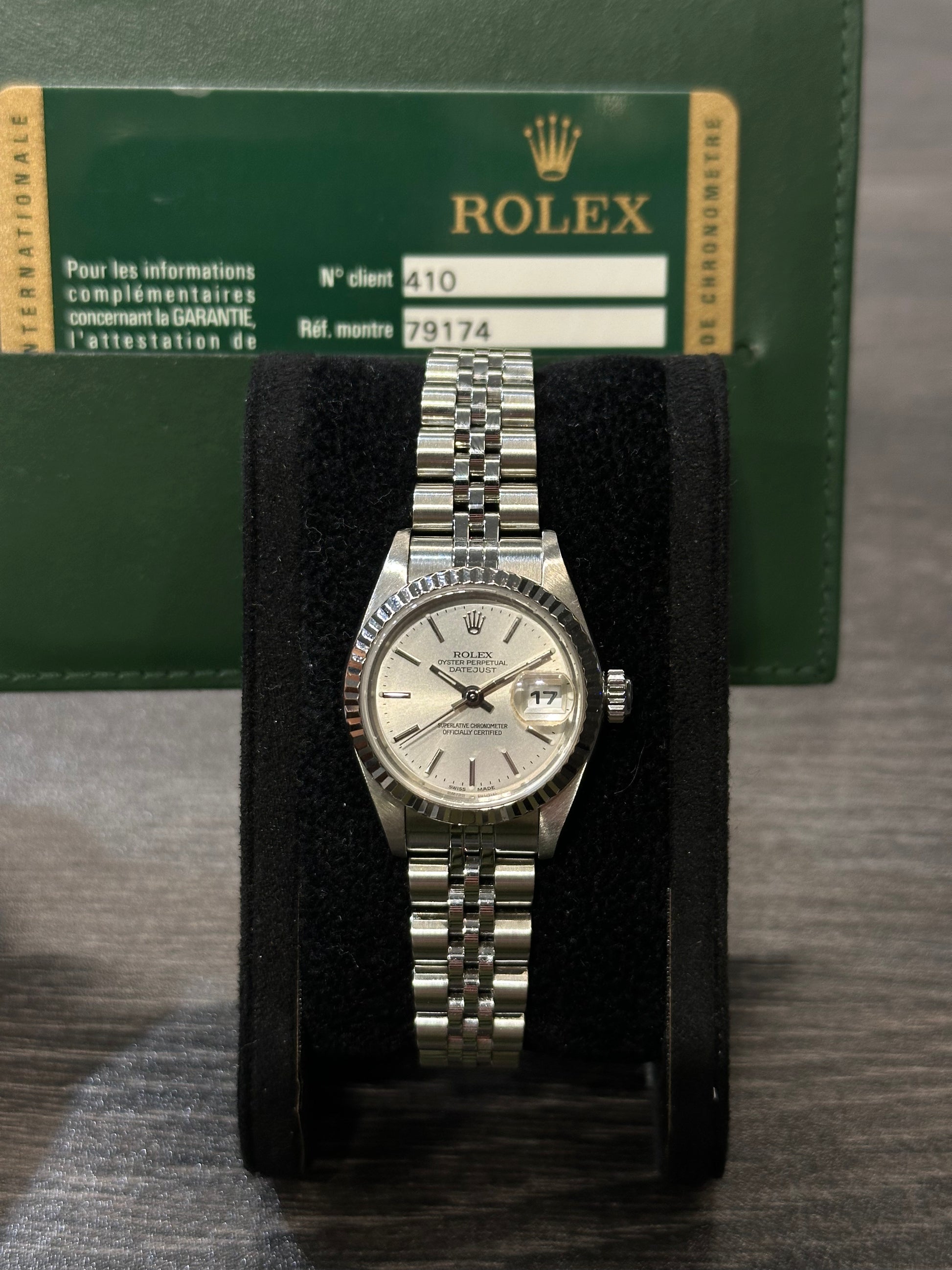 Rolex Datejust 79174 26mm Jubilee seriale Y del 2008 scatola e garanzia card verde!