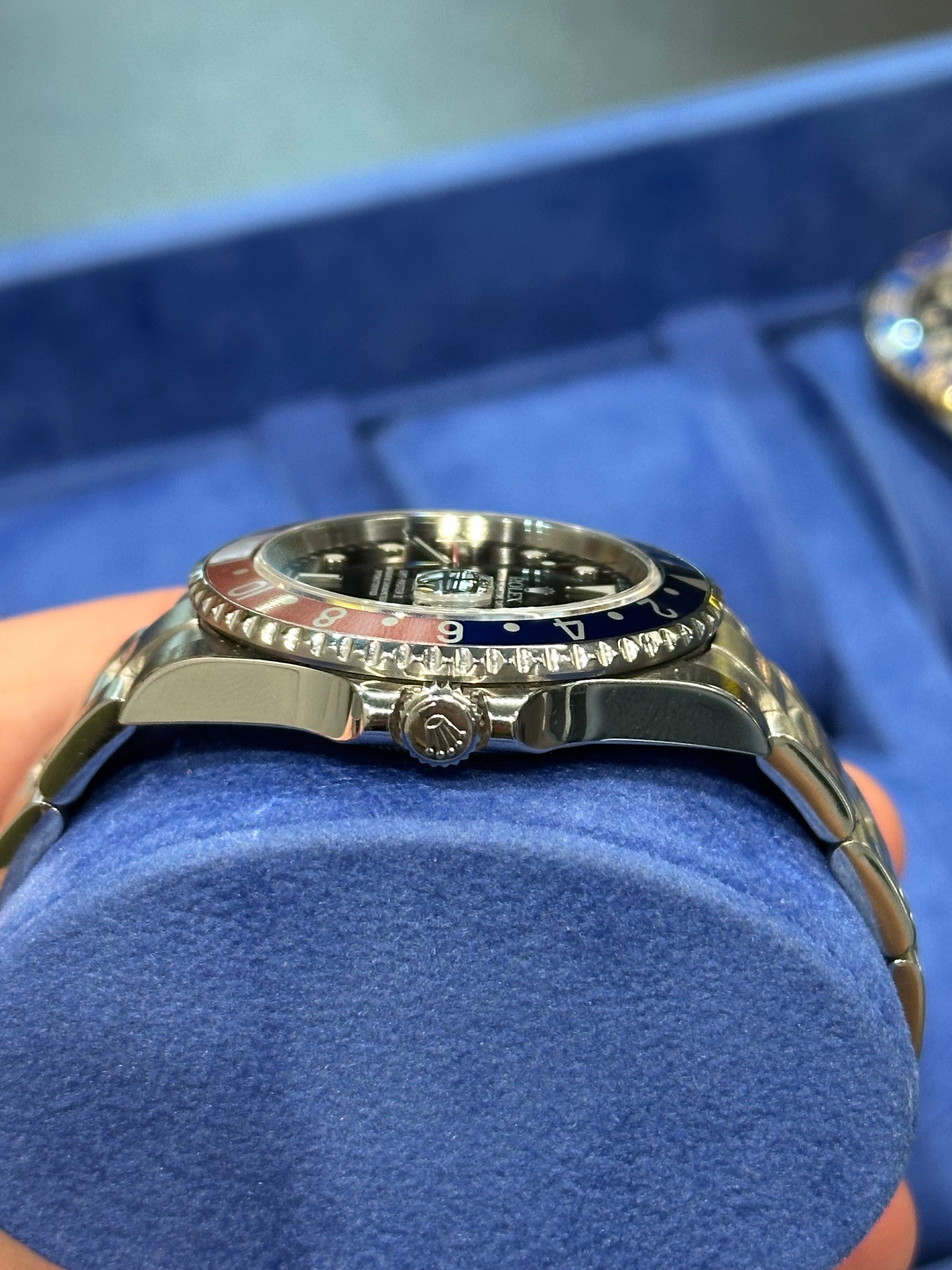 Rolex GMT-Master II 16710 seriale F del 2004 scatola e garanzia!