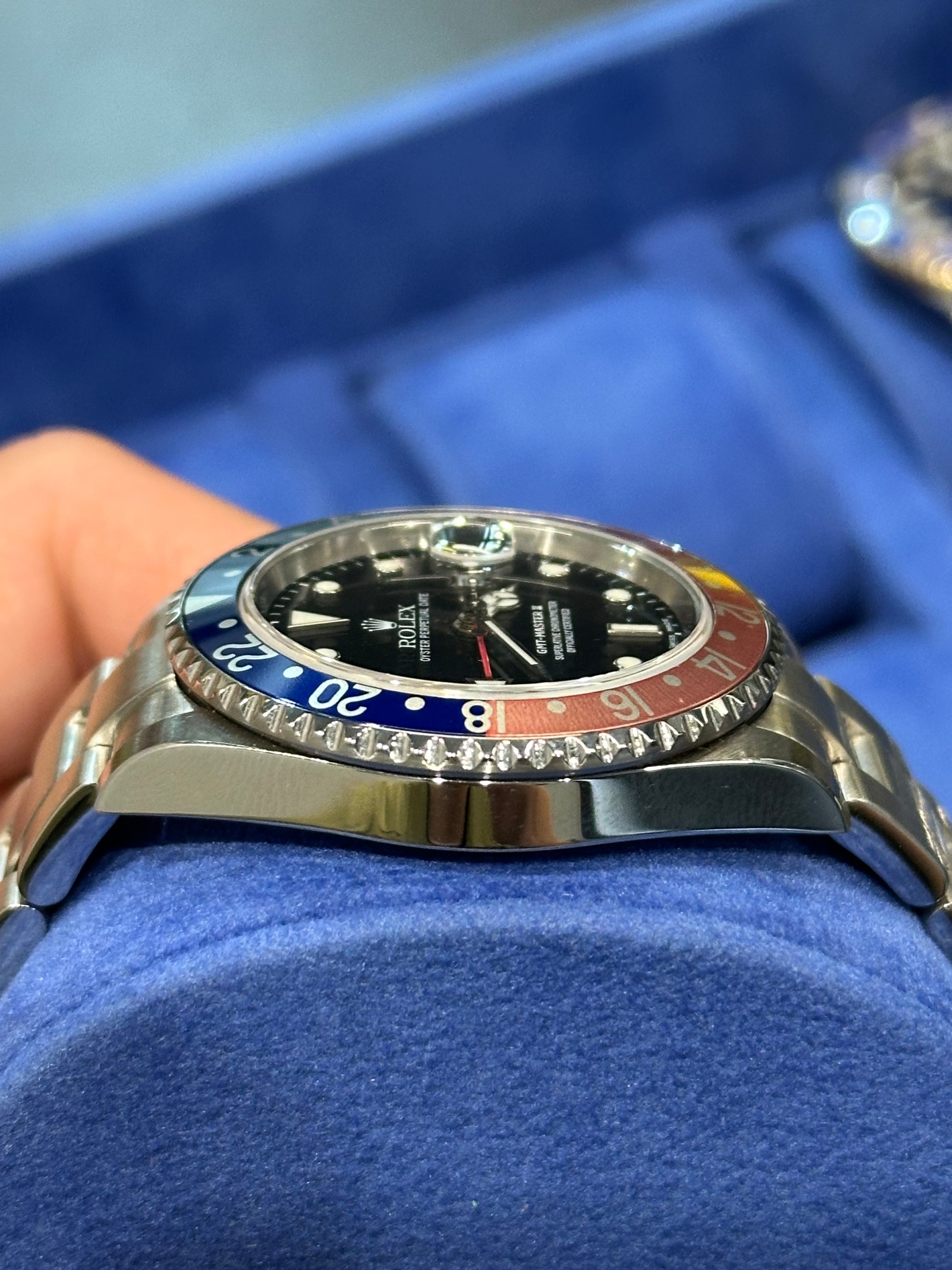 Rolex GMT-Master II 16710 seriale F del 2004 scatola e garanzia!