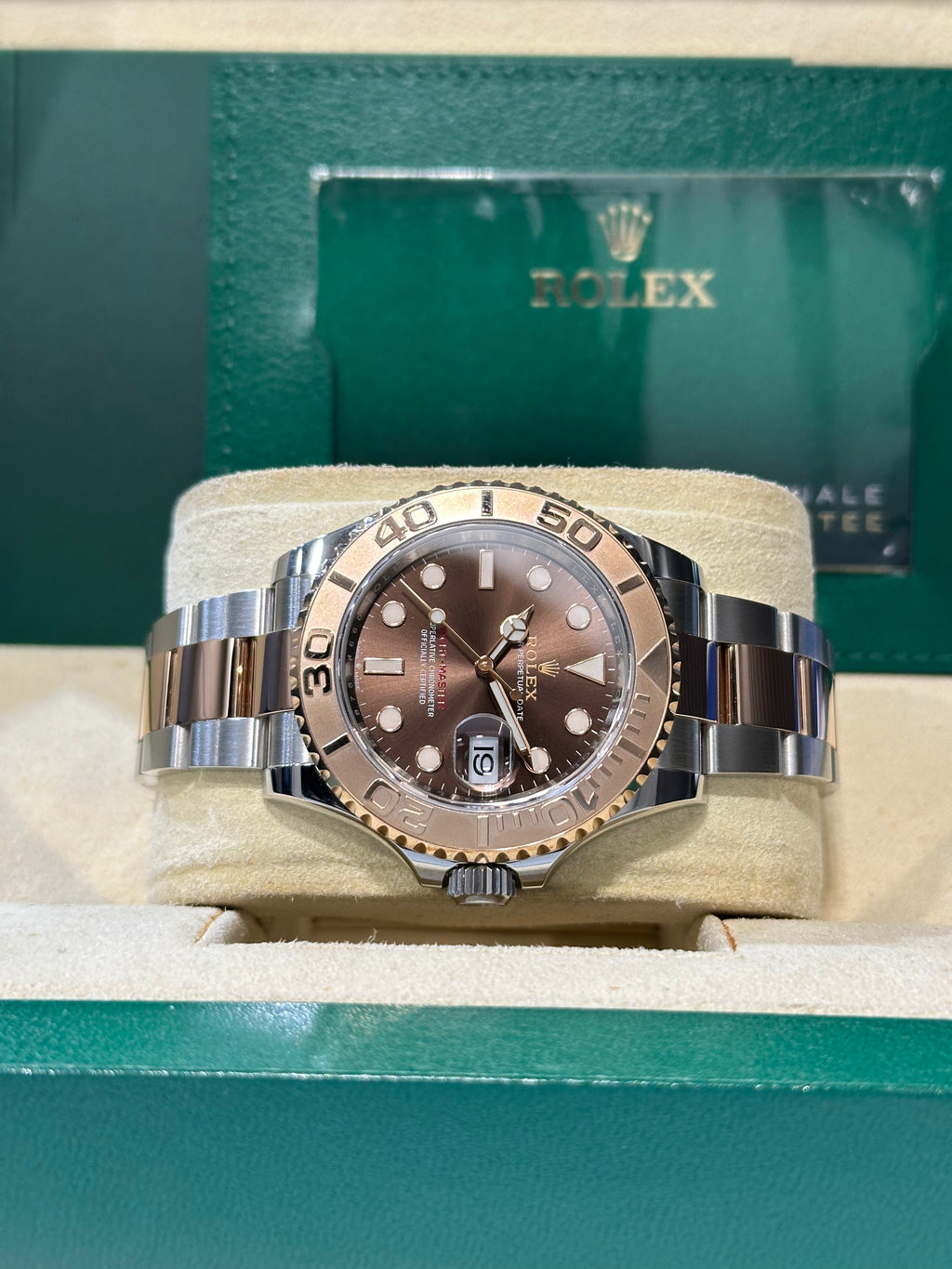 Rolex Yacht-Master chocolate acciaio e oro rosa 126621 FULL SET del 2020