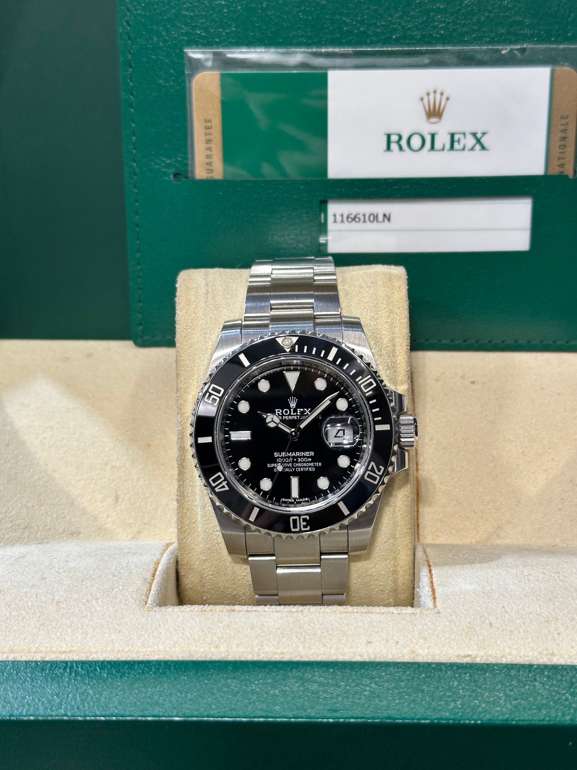 Rolex Submariner Date nero FULL SET del 2016