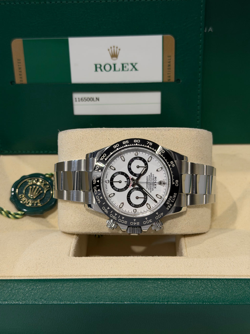 Rolex Cosmograph Daytona 116500LN “Porcelain Dial” – Full Set – Anno 2016