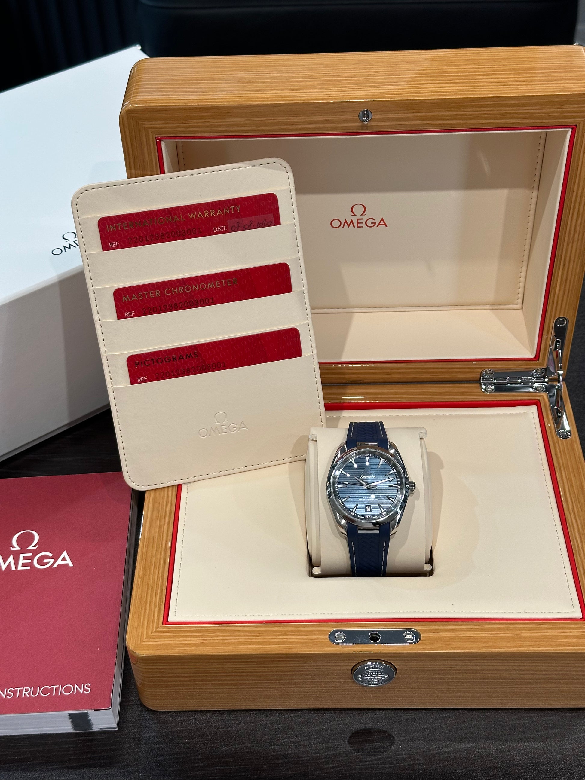 Omega Seamaster Aqua Terra 150M 38mm acciaio/caucciù FULL SET del 2020