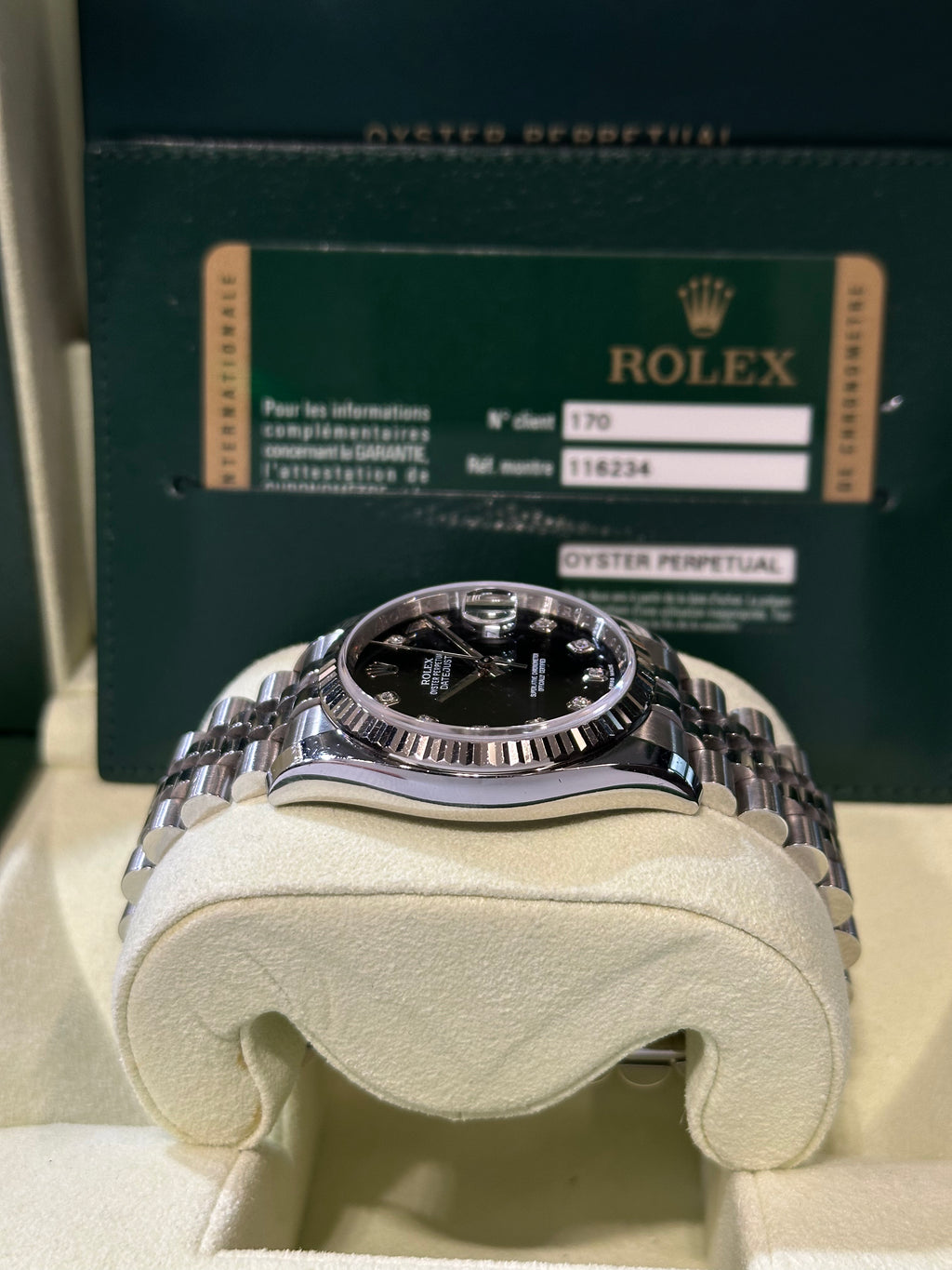 Rolex Datejust 116234 brilli scatola e garanzia italiana del 2014
