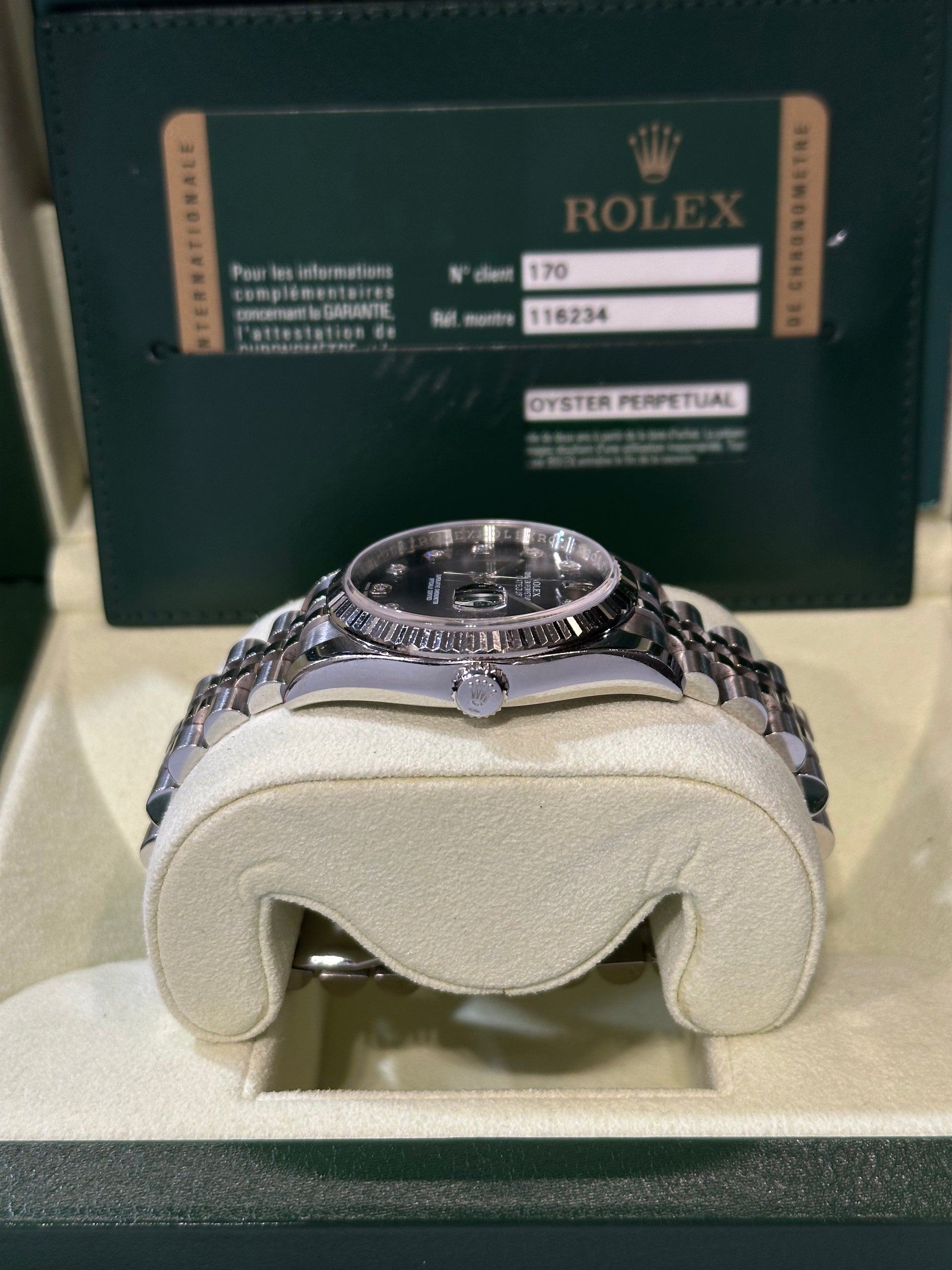 Rolex Datejust 116234 brilli scatola e garanzia italiana del 2014