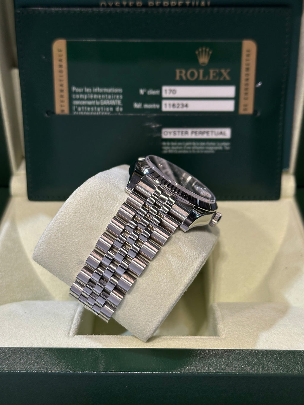 Rolex Datejust 116234 brilli scatola e garanzia italiana del 2014