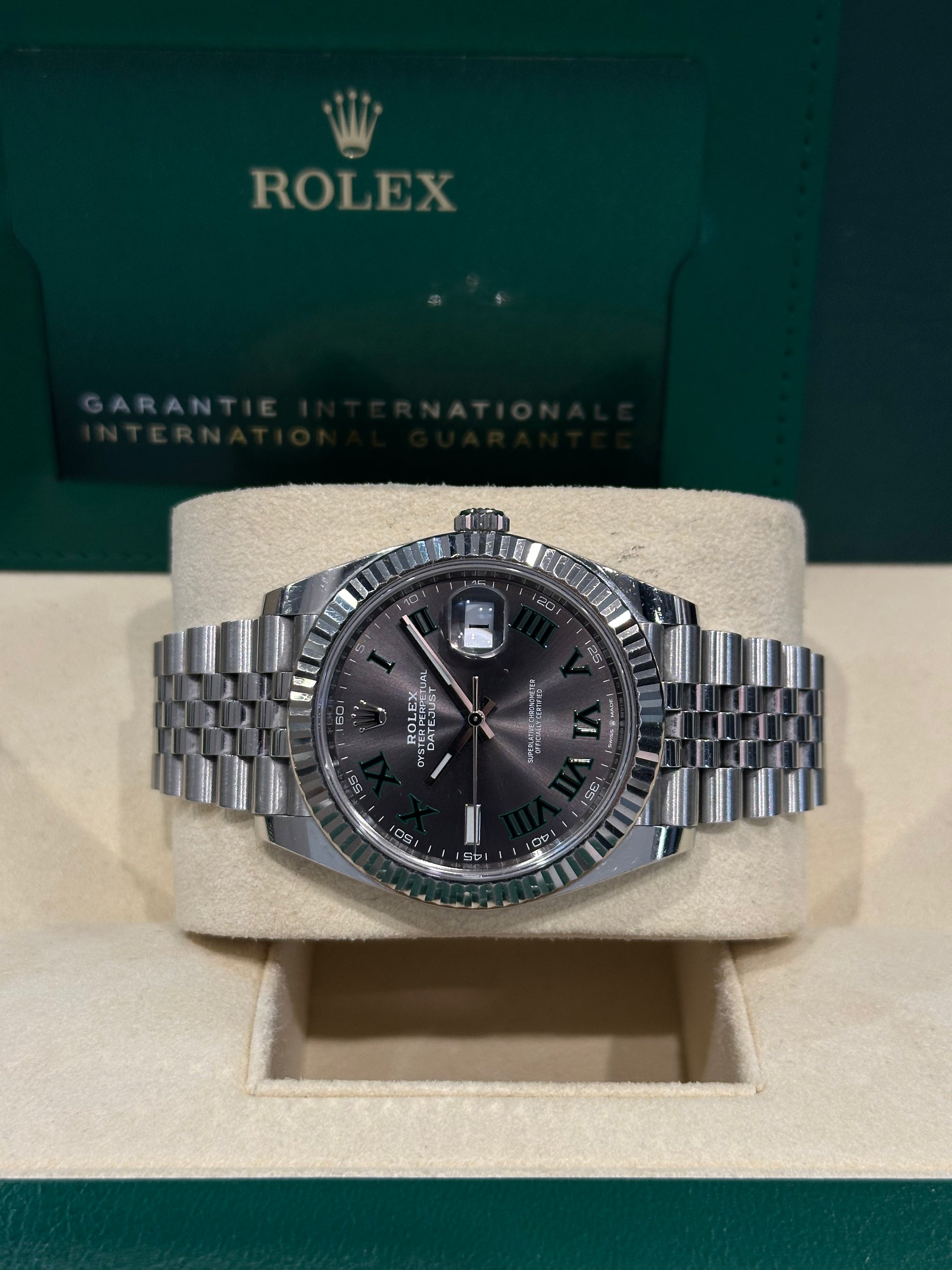 Rolex Datejust 126334 "Wimbledon" 41mm del 2021 scatola e garanzia