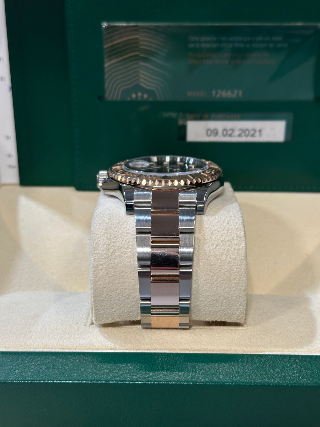 Rolex Yacht-Master chocolate acciaio e oro rosa 126621 FULL SET del 2021