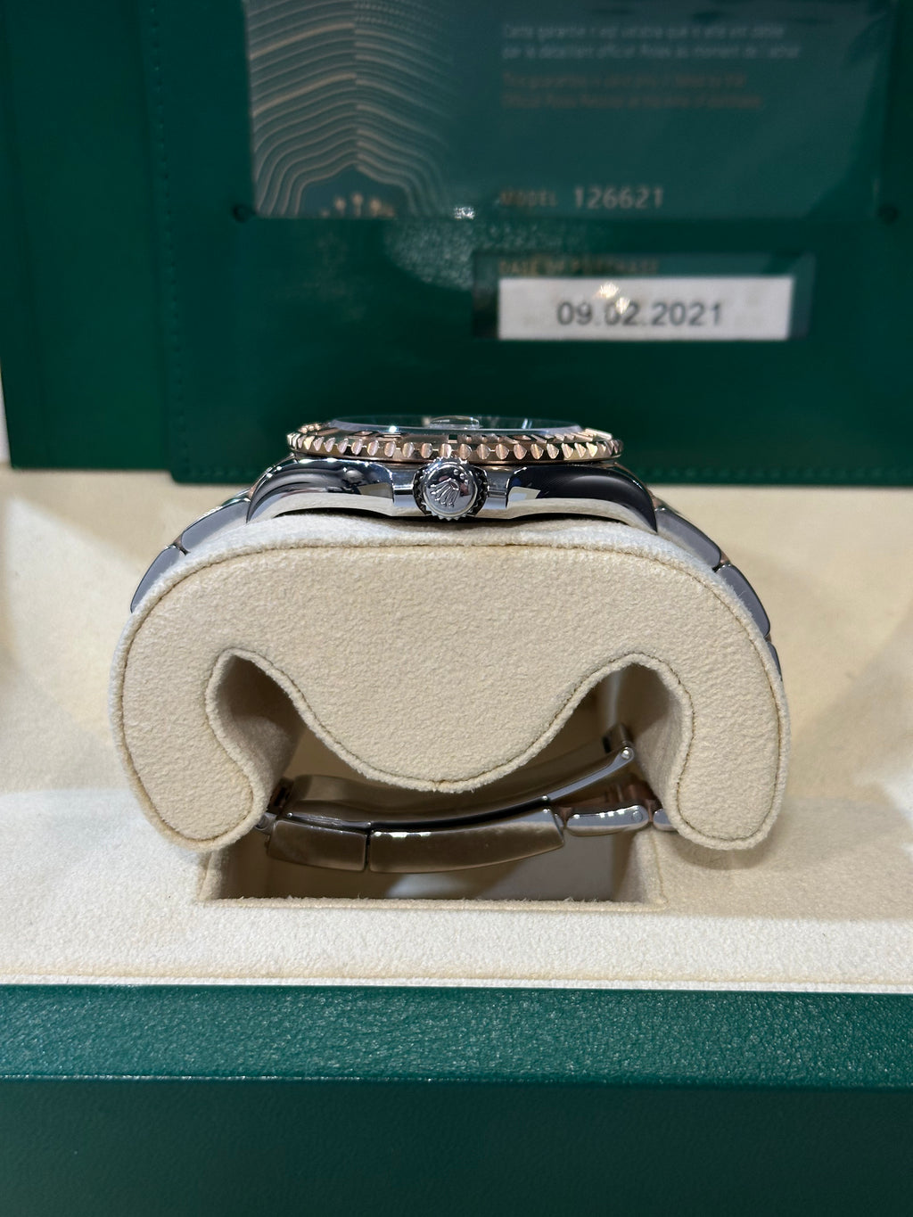 Rolex Yacht-Master chocolate acciaio e oro rosa 126621 FULL SET del 2021