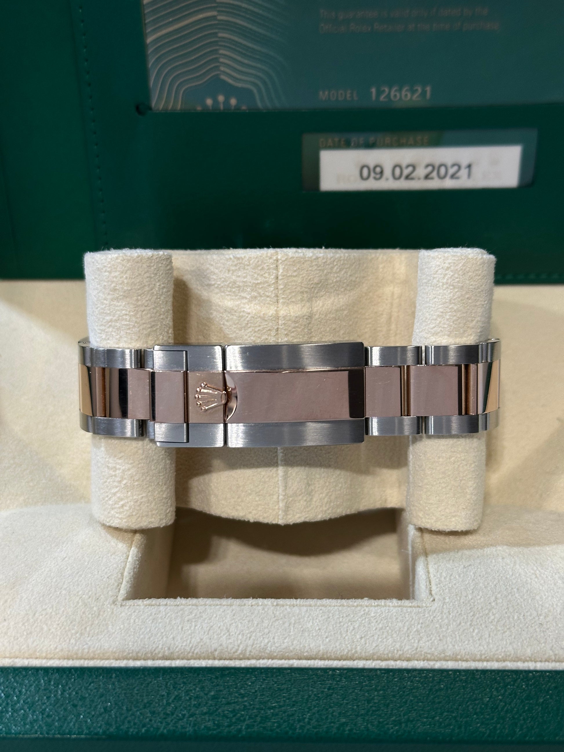 Rolex Yacht-Master chocolate acciaio e oro rosa 126621 FULL SET del 2021