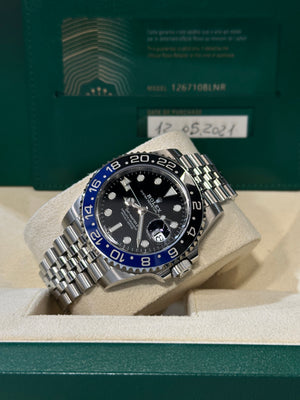 Rolex GMT-Master II 126710BLNR “Batman” – 2021 – Full Set – Mai Lucidato – Pari al Nuovo