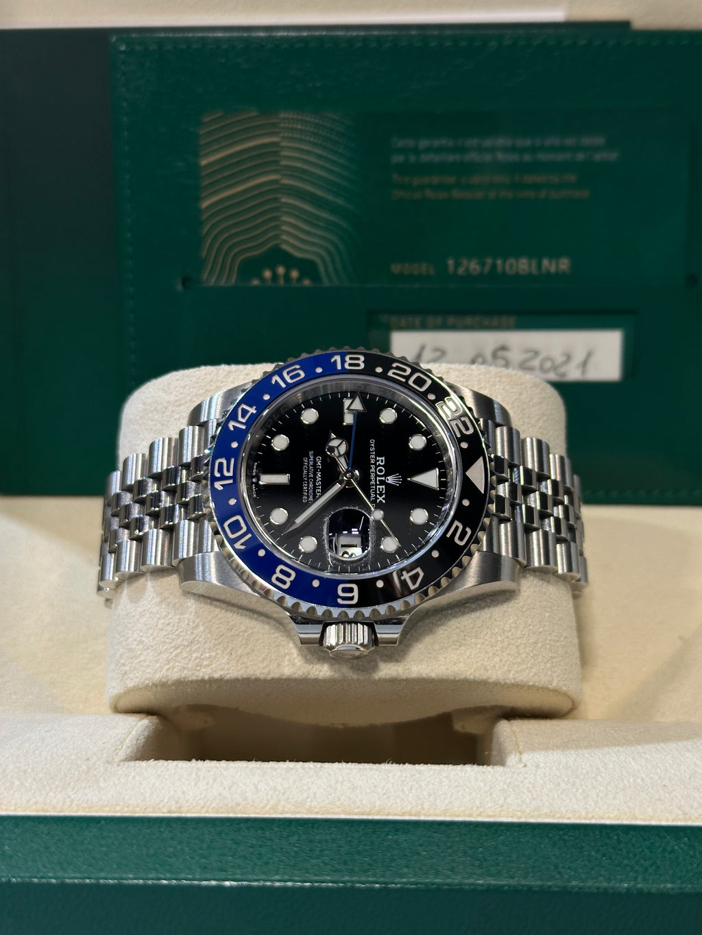 Rolex GMT-Master II 126710BLNR “Batman” – 2021 – Full Set – Mai Lucidato – Pari al Nuovo