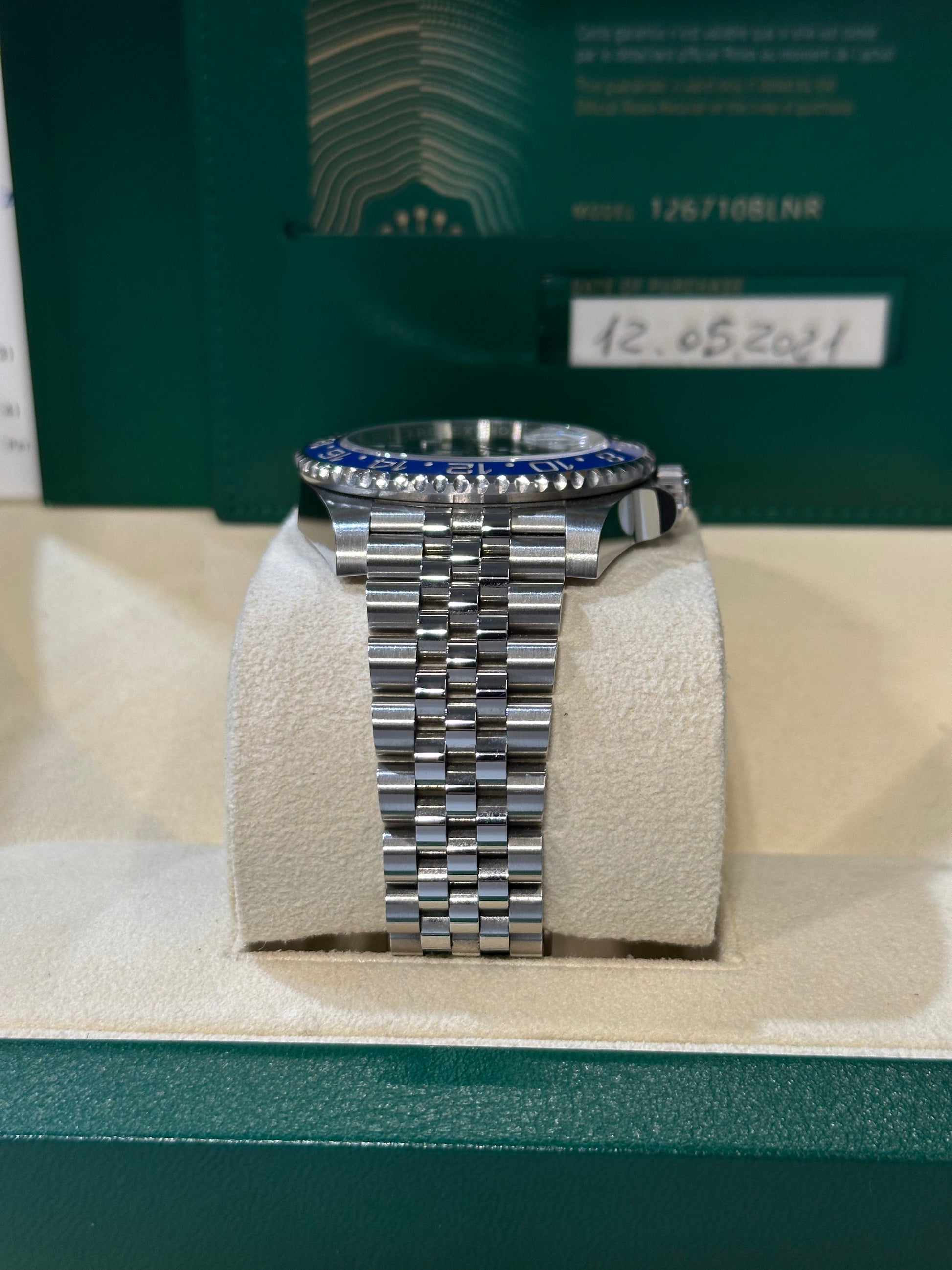 Rolex GMT-Master II 126710BLNR “Batman” – 2021 – Full Set – Mai Lucidato – Pari al Nuovo