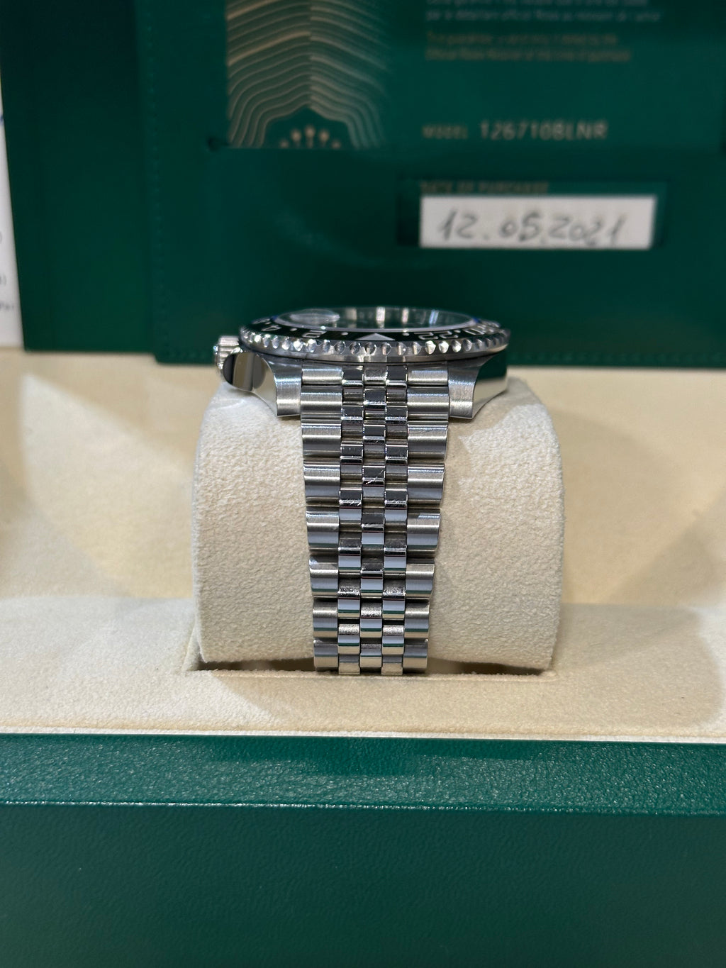 Rolex GMT-Master II 126710BLNR “Batman” – 2021 – Full Set – Mai Lucidato – Pari al Nuovo