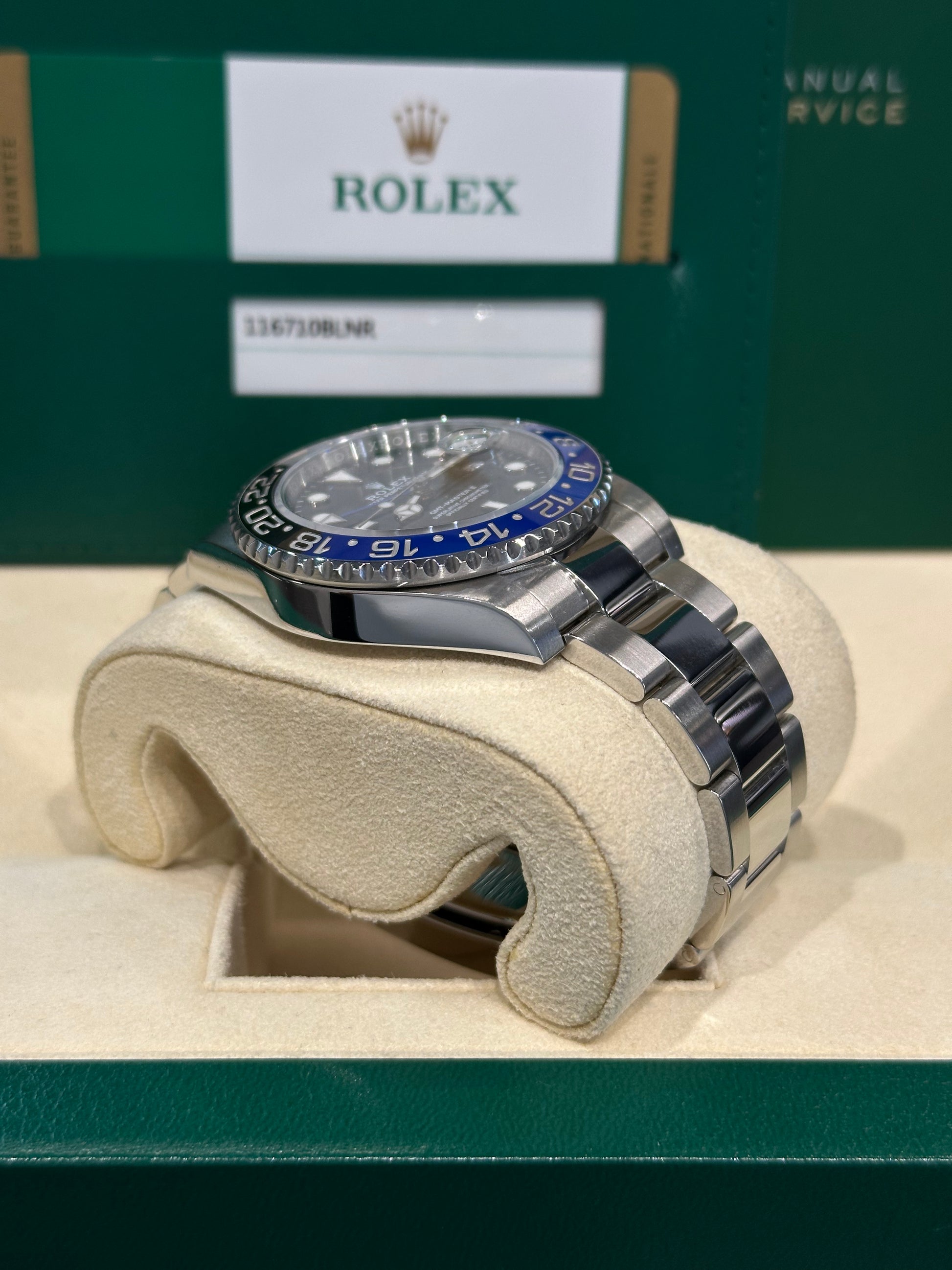 Rolex GMT-Master II Batman 116710BLNR del 2016 SCATOLA e GARANZIA